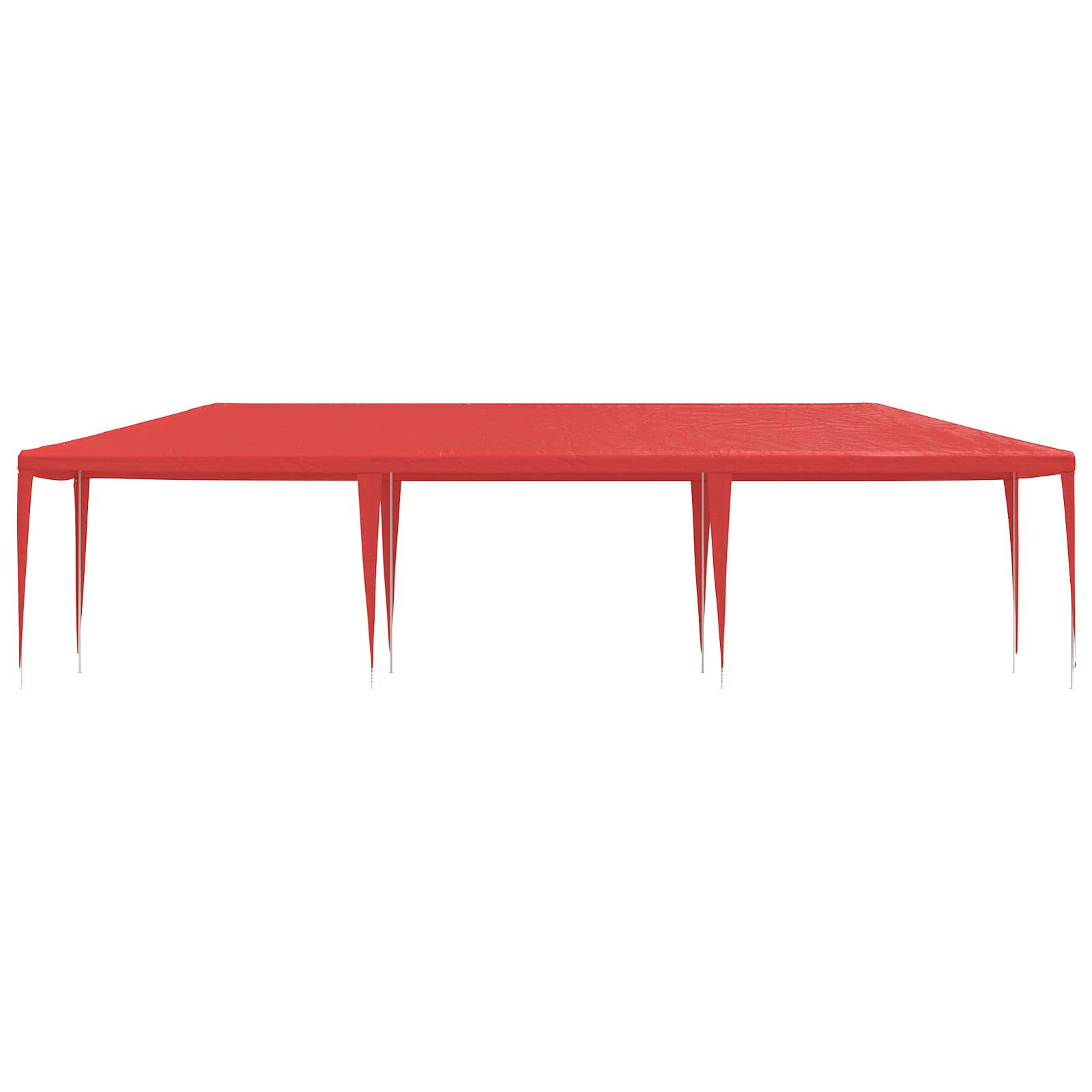Šventės palapinė Raudona 900 x 300 x 255 cm PE ir plienas Šventės palapinė Raudona 900 x 300 x 255 cm PE ir plienas - Image 3