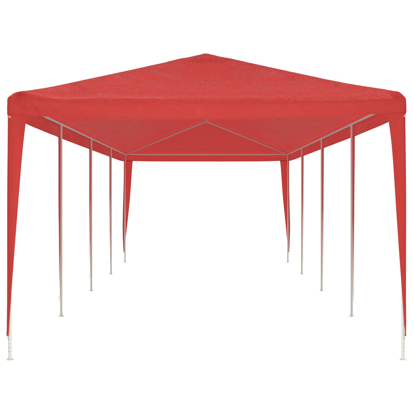 Šventės palapinė Raudona 1200 x 300 x 255 cm PE ir plienas Šventės palapinė Raudona 1200 x 300 x 255 cm PE ir plienas - Image 4