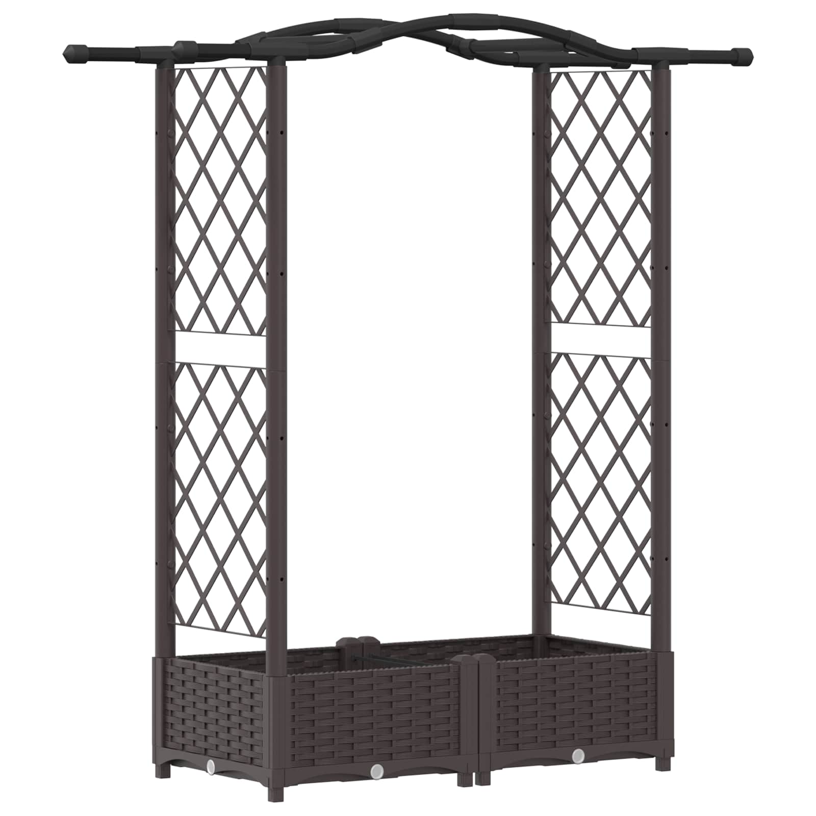 Pakeltas lovas su trelėmis ir stogu Ruda 124 x 40 x 123 cm PP Pakeltas lovas su trelėmis ir stogu Ruda 124 x 40 x 123 cm PP - Image 3
