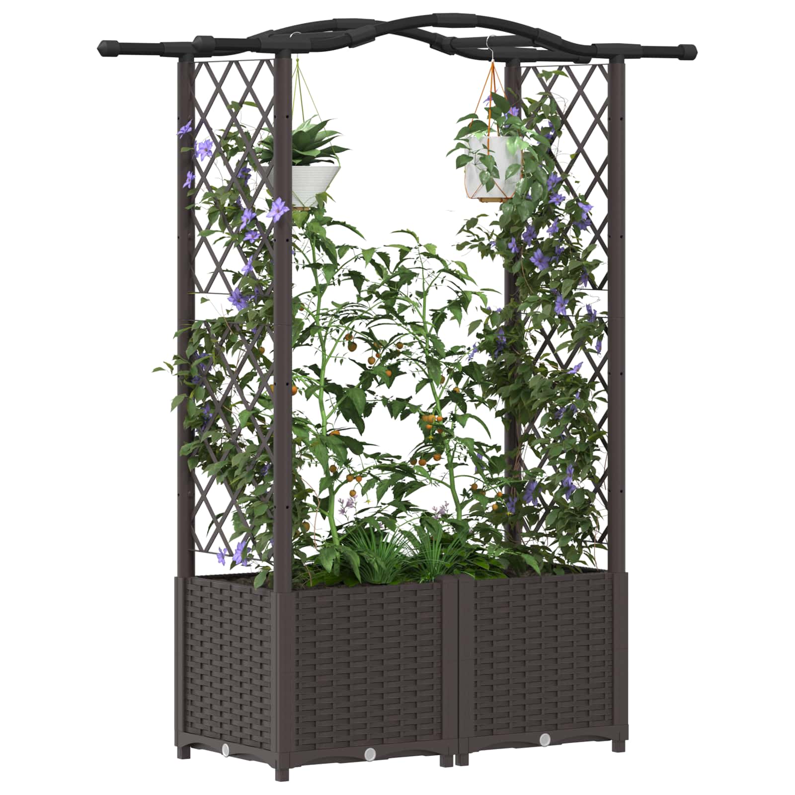 Pakeltas lovas su trelėmis ir stogu Ruda 125 x 40 x 138 cm PP Pakeltas lovas su trelėmis ir stogu Ruda 125 x 40 x 138 cm PP - Image 4
