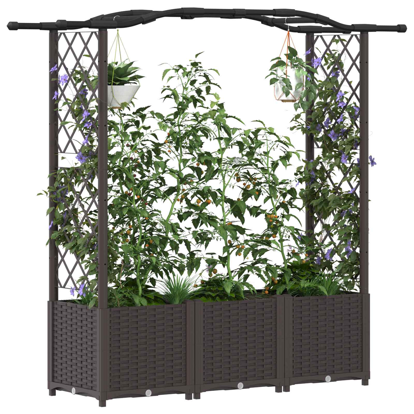 Pakeltas lovas su trelėmis ir stogu Ruda 164 x 40 x 138 cm PP Pakeltas lovas su trelėmis ir stogu Ruda 164 x 40 x 138 cm PP - Image 4