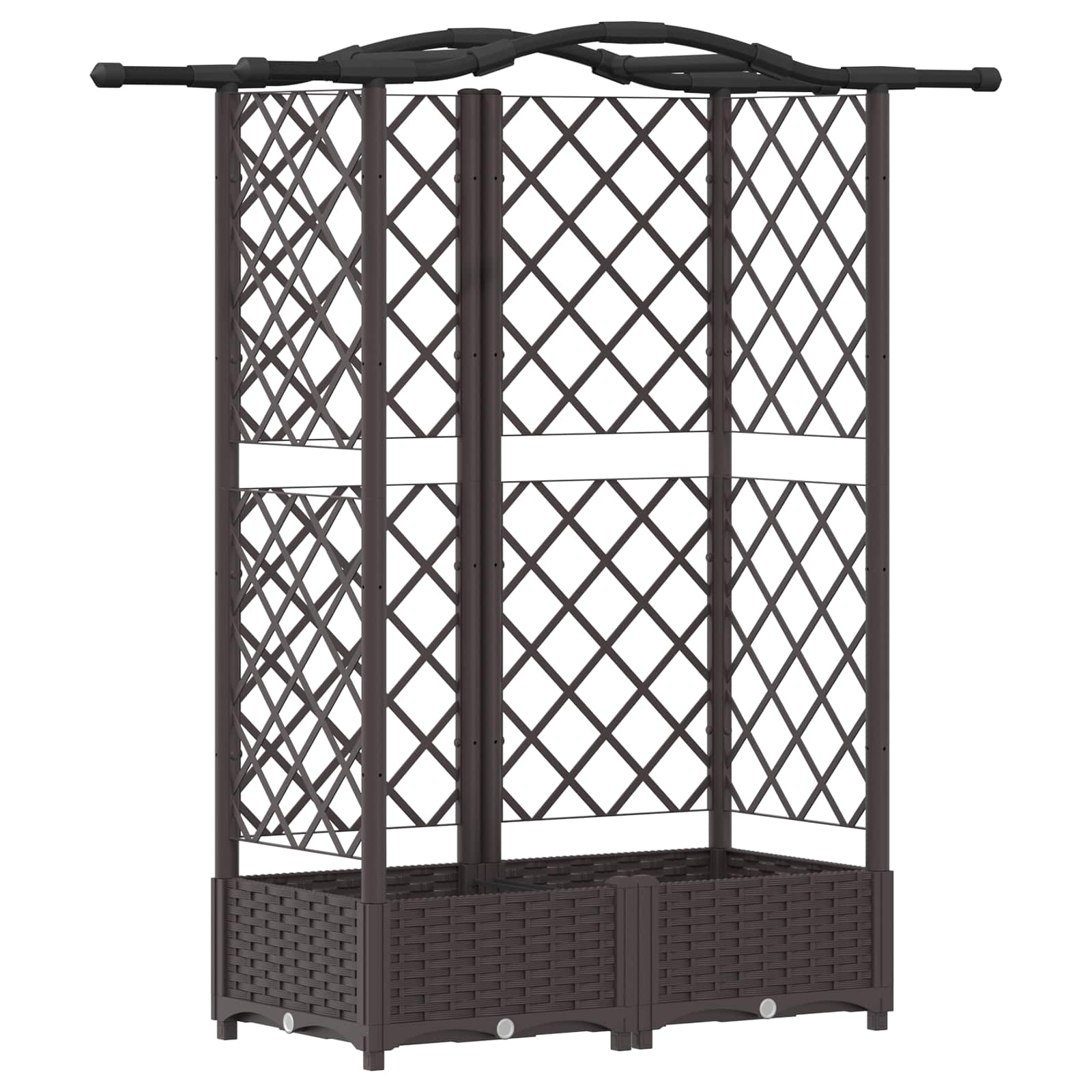 Pakeltas lovas su trelėmis ir stogu Ruda 124 x 40 x 123 cm PP Pakeltas lovas su trelėmis ir stogu Ruda 124 x 40 x 123 cm PP - Image 3