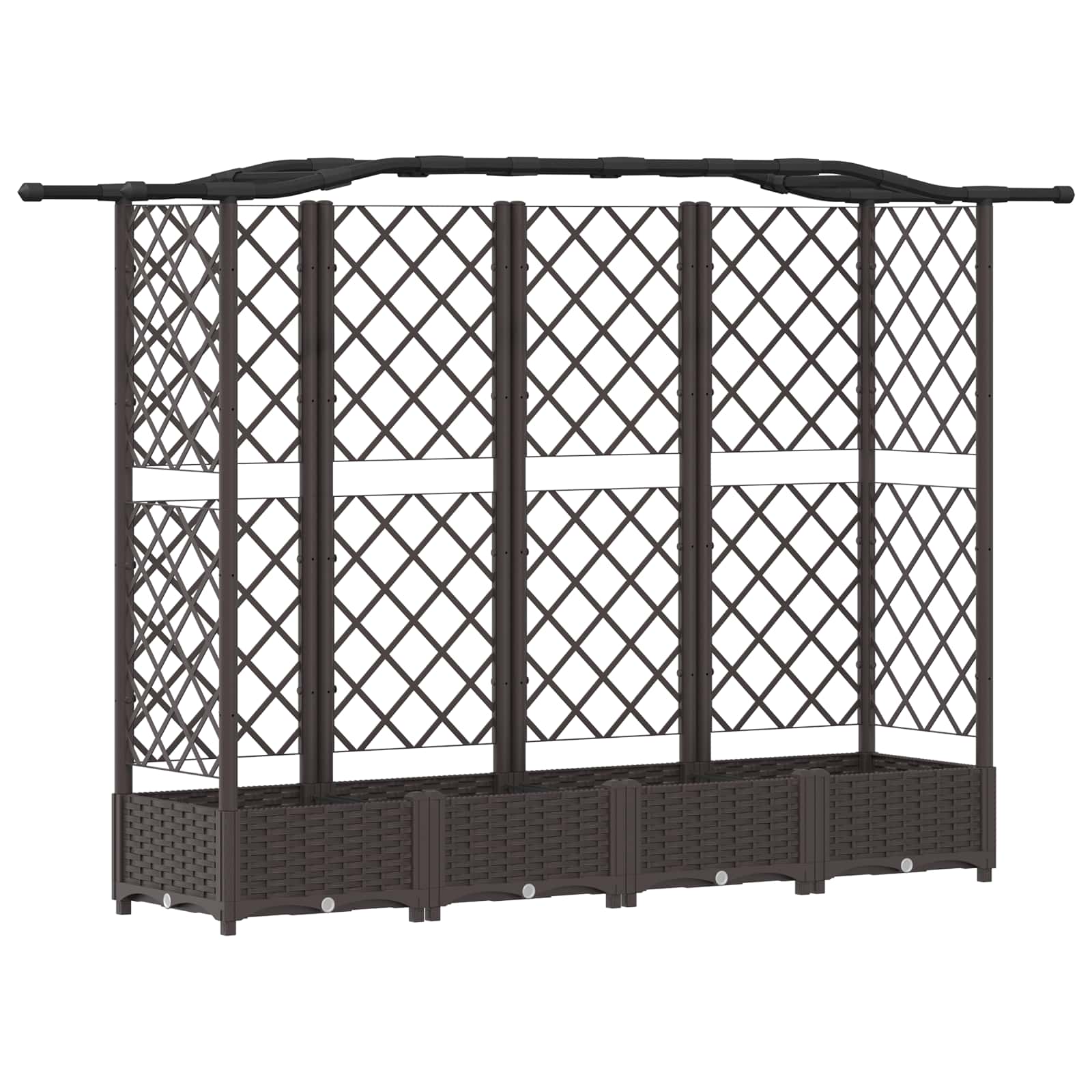 Pakeltas lovas su trelėmis ir stogu Ruda 203,5 x 40 x 123 cm PP Pakeltas lovas su trelėmis ir stogu Ruda 203,5 x 40 x 123 cm PP - Image 3