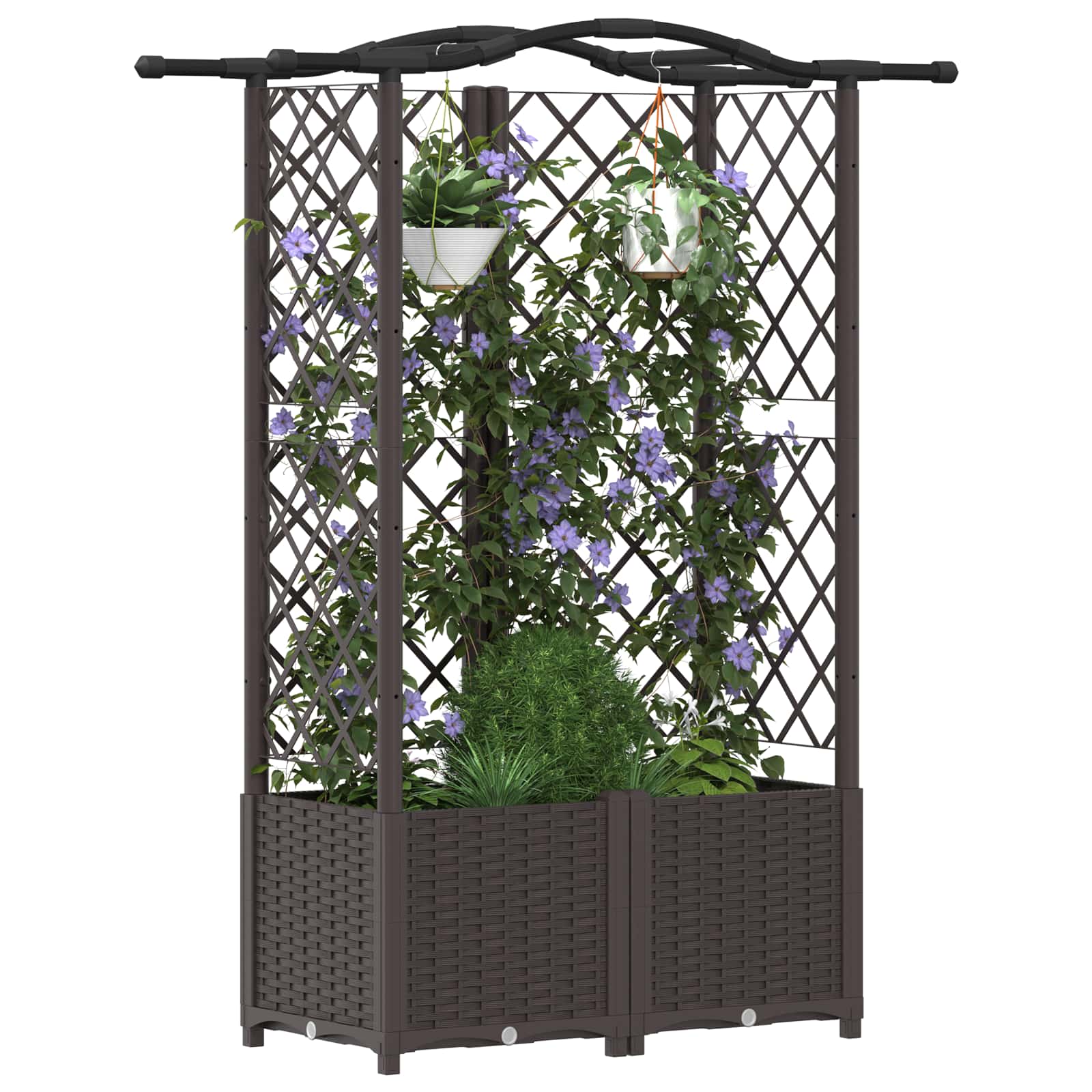 Pakeltas lovas su trelėmis ir stogu Ruda 122 x 40 x 138 cm PP Pakeltas lovas su trelėmis ir stogu Ruda 122 x 40 x 138 cm PP - Image 4