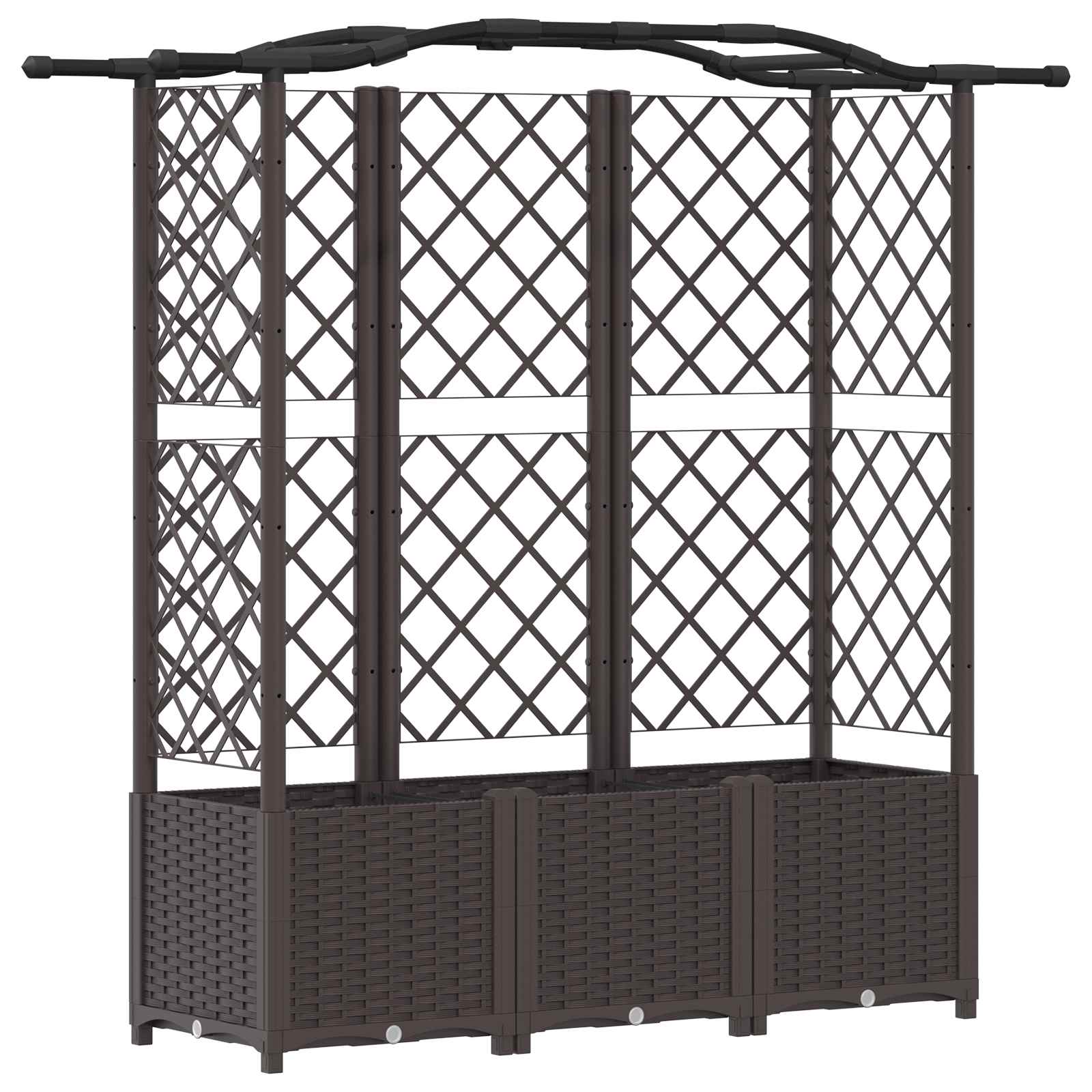 Pakeltas lovas su trelėmis ir stogu Ruda 163 x 40 x 138 cm PP Pakeltas lovas su trelėmis ir stogu Ruda 163 x 40 x 138 cm PP - Image 3