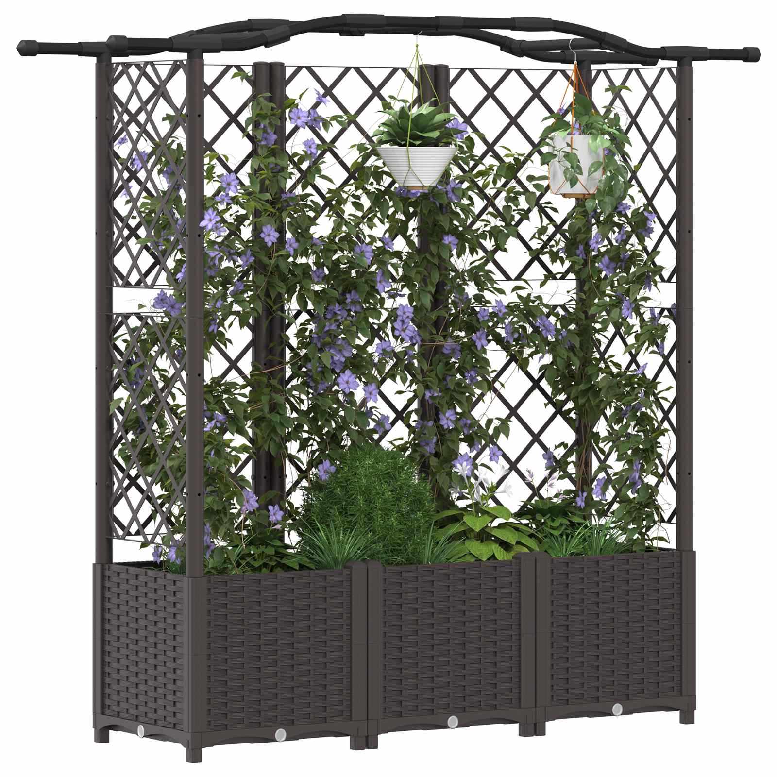 Pakeltas lovas su trelėmis ir stogu Ruda 163 x 40 x 138 cm PP Pakeltas lovas su trelėmis ir stogu Ruda 163 x 40 x 138 cm PP - Image 4