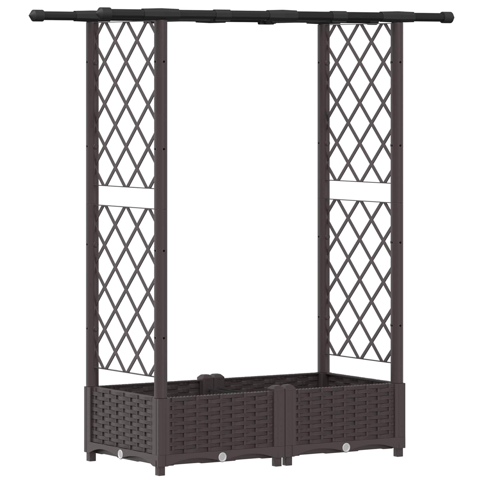 Pakeltas lovas su trelėmis ir stogu Ruda 122,5 x 40 x 121 cm PP Pakeltas lovas su trelėmis ir stogu Ruda 122,5 x 40 x 121 cm PP - Image 3