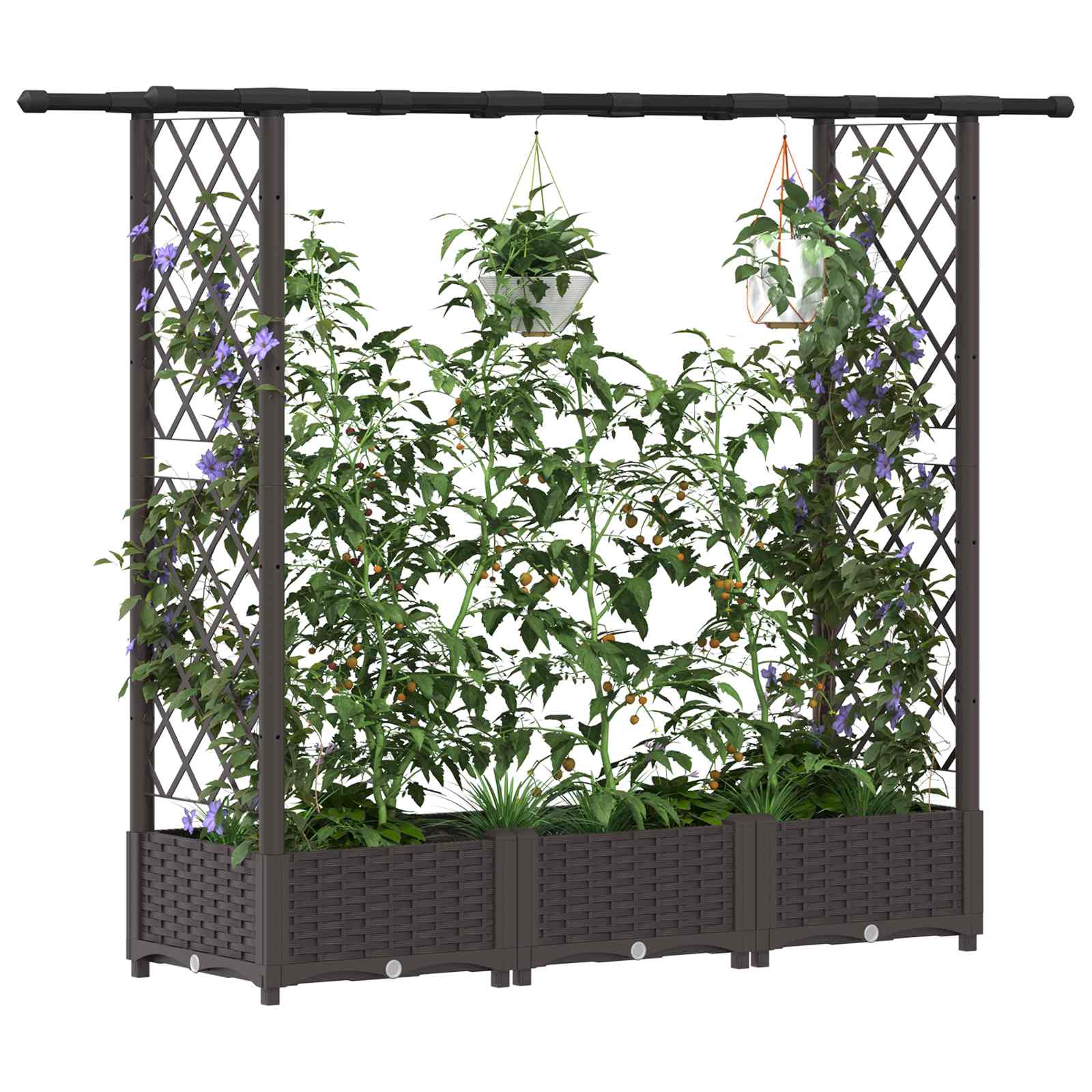 Pakeltas lovas su trelėmis ir stogu Ruda 164 x 40 x 121 cm PP Pakeltas lovas su trelėmis ir stogu Ruda 164 x 40 x 121 cm PP - Image 4