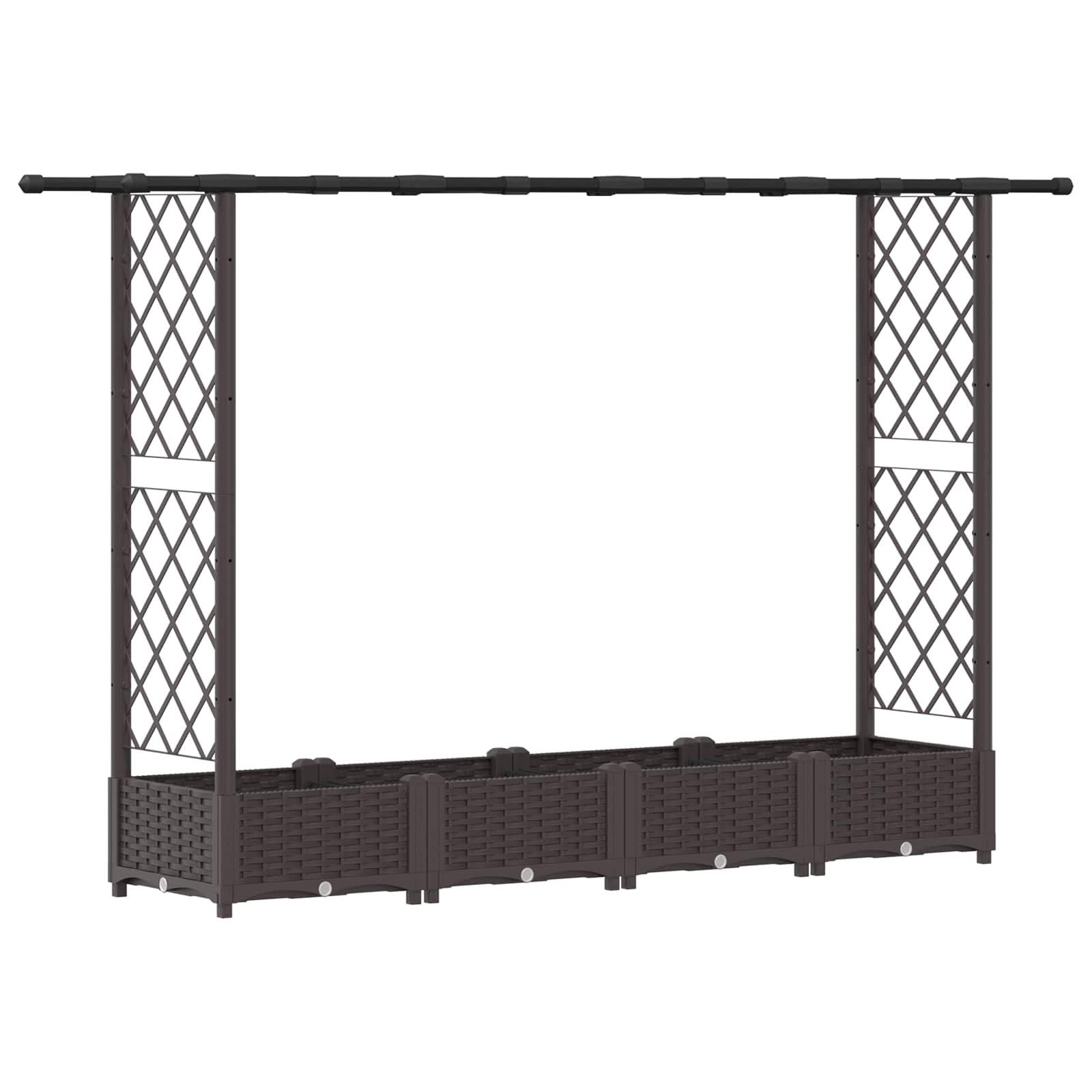 Pakeltas lovas su trelėmis ir stogu Ruda 203 x 40 x 121 cm PP Pakeltas lovas su trelėmis ir stogu Ruda 203 x 40 x 121 cm PP - Image 3