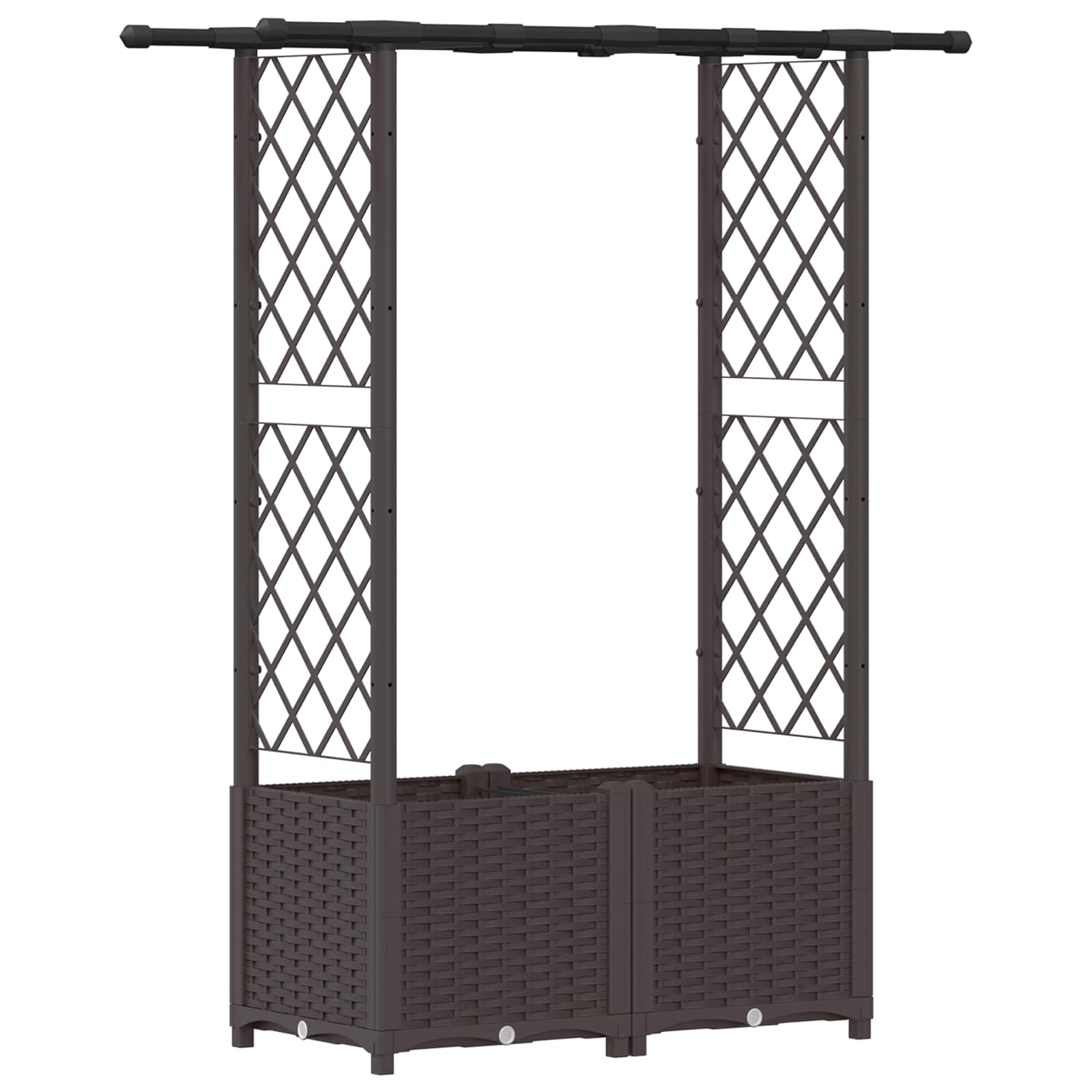 Pakeltas lovas su trelėmis ir stogu Ruda 124,5 x 40 x 136 cm PP Pakeltas lovas su trelėmis ir stogu Ruda 124,5 x 40 x 136 cm PP - Image 3