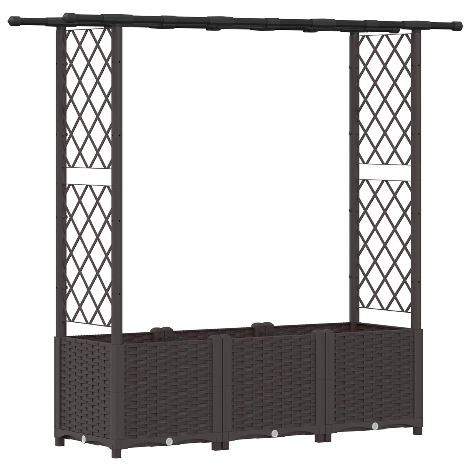 Pakeltas lovas su trelėmis ir stogu Ruda 162,5 x 40 x 136 cm PP Pakeltas lovas su trelėmis ir stogu Ruda 162,5 x 40 x 136 cm PP - Image 3