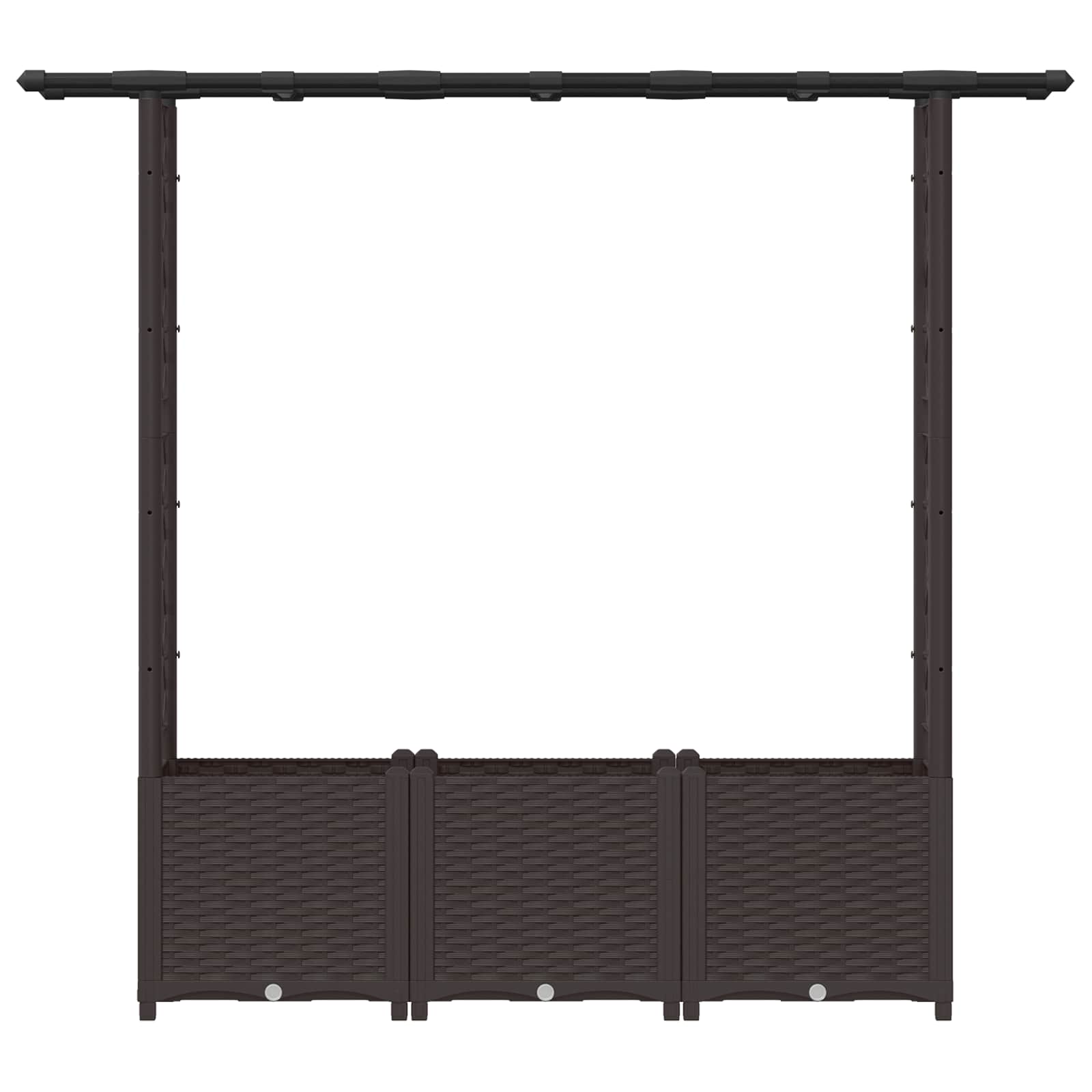 Pakeltas lovas su trelėmis ir stogu Ruda 162,5 x 40 x 136 cm PP Pakeltas lovas su trelėmis ir stogu Ruda 162,5 x 40 x 136 cm PP - Image 5