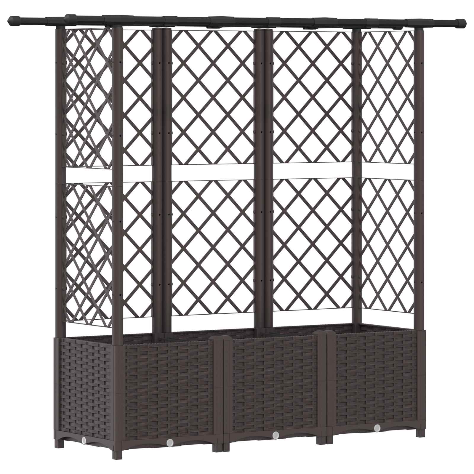 Pakeltas lovas su trelėmis ir stogu Ruda 163,5 x 40 x 136 cm PP Pakeltas lovas su trelėmis ir stogu Ruda 163,5 x 40 x 136 cm PP - Image 3