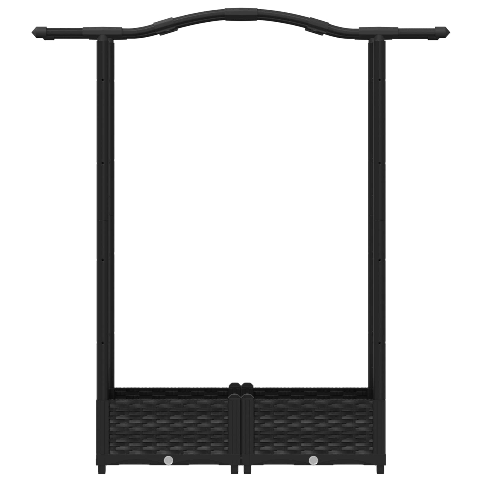 Pakeltas lovas su trelėmis ir stogu Juoda 124 x 40 x 123 cm PP Pakeltas lovas su trelėmis ir stogu Juoda 124 x 40 x 123 cm PP - Image 5