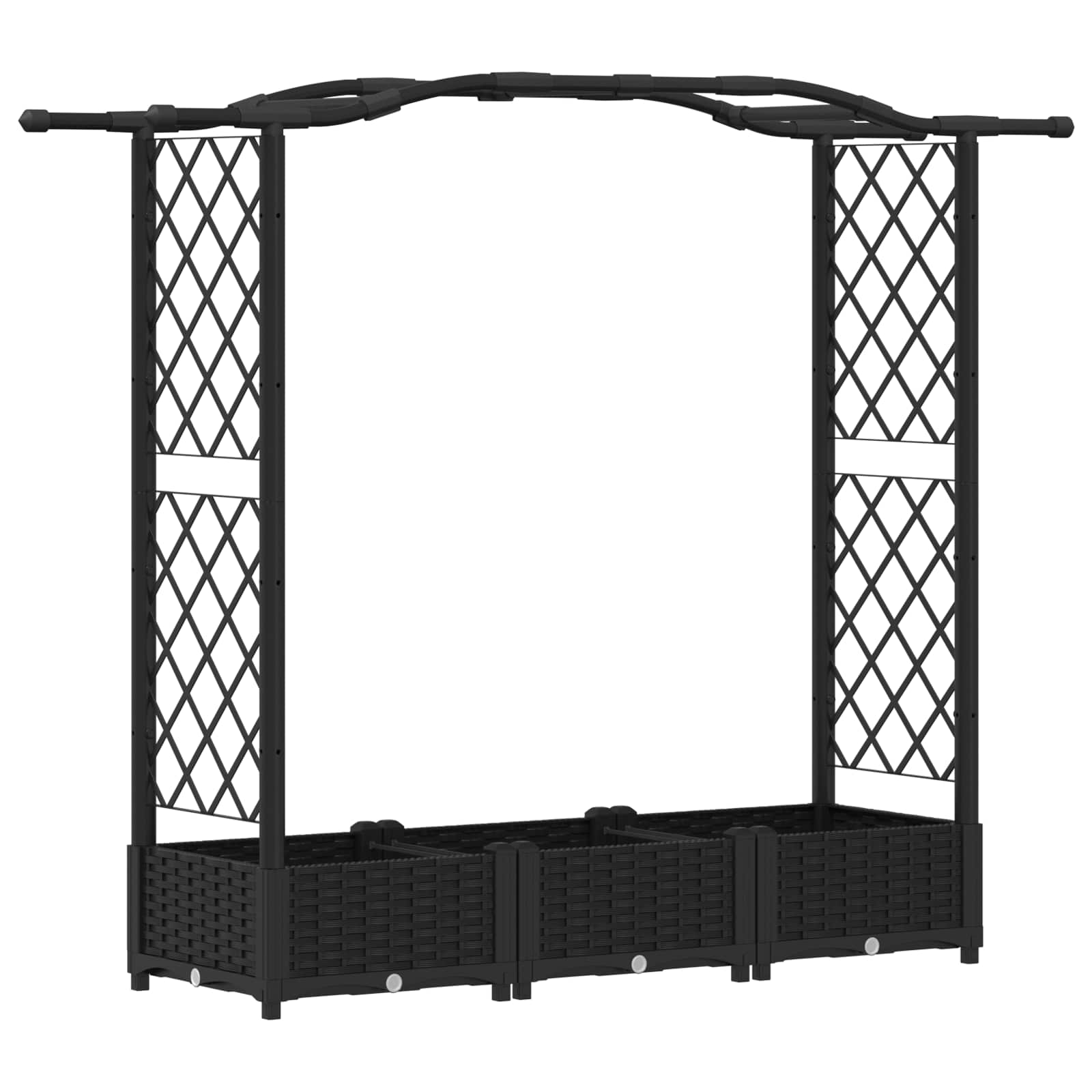 Pakeltas lovas su trelėmis ir stogu Juoda 169 x 40 x 123 cm PP Pakeltas lovas su trelėmis ir stogu Juoda 169 x 40 x 123 cm PP - Image 3