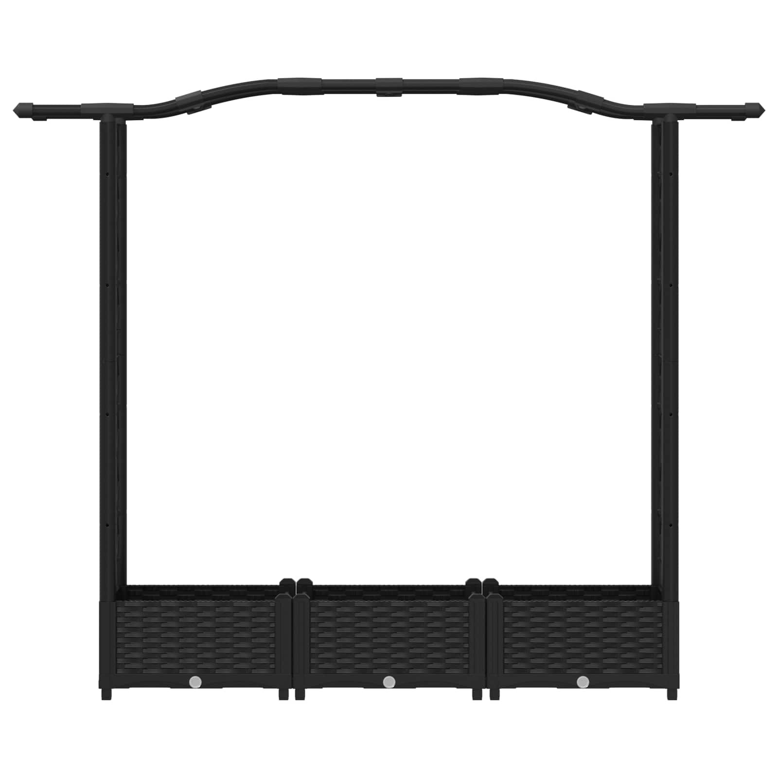 Pakeltas lovas su trelėmis ir stogu Juoda 169 x 40 x 123 cm PP Pakeltas lovas su trelėmis ir stogu Juoda 169 x 40 x 123 cm PP - Image 5