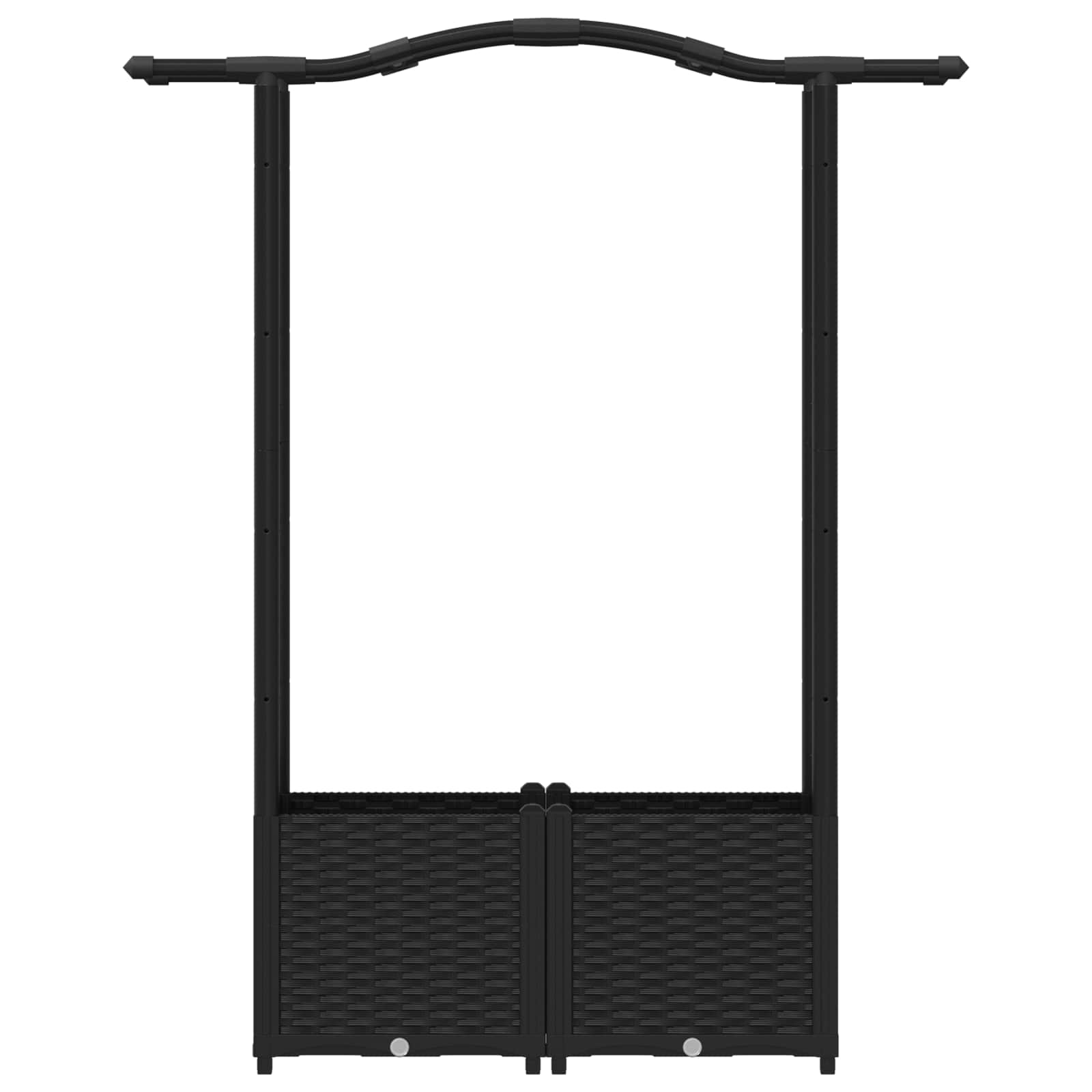 Pakeltas lovas su trelėmis ir stogu Juoda 125 x 40 x 138 cm PP Pakeltas lovas su trelėmis ir stogu Juoda 125 x 40 x 138 cm PP - Image 5