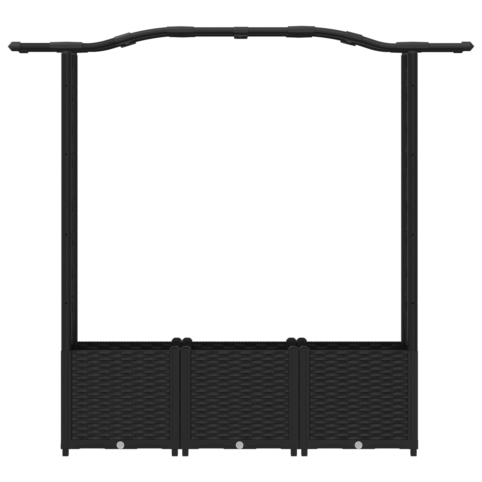 Pakeltas lovas su trelėmis ir stogu Juoda 164 x 40 x 138 cm PP Pakeltas lovas su trelėmis ir stogu Juoda 164 x 40 x 138 cm PP - Image 5
