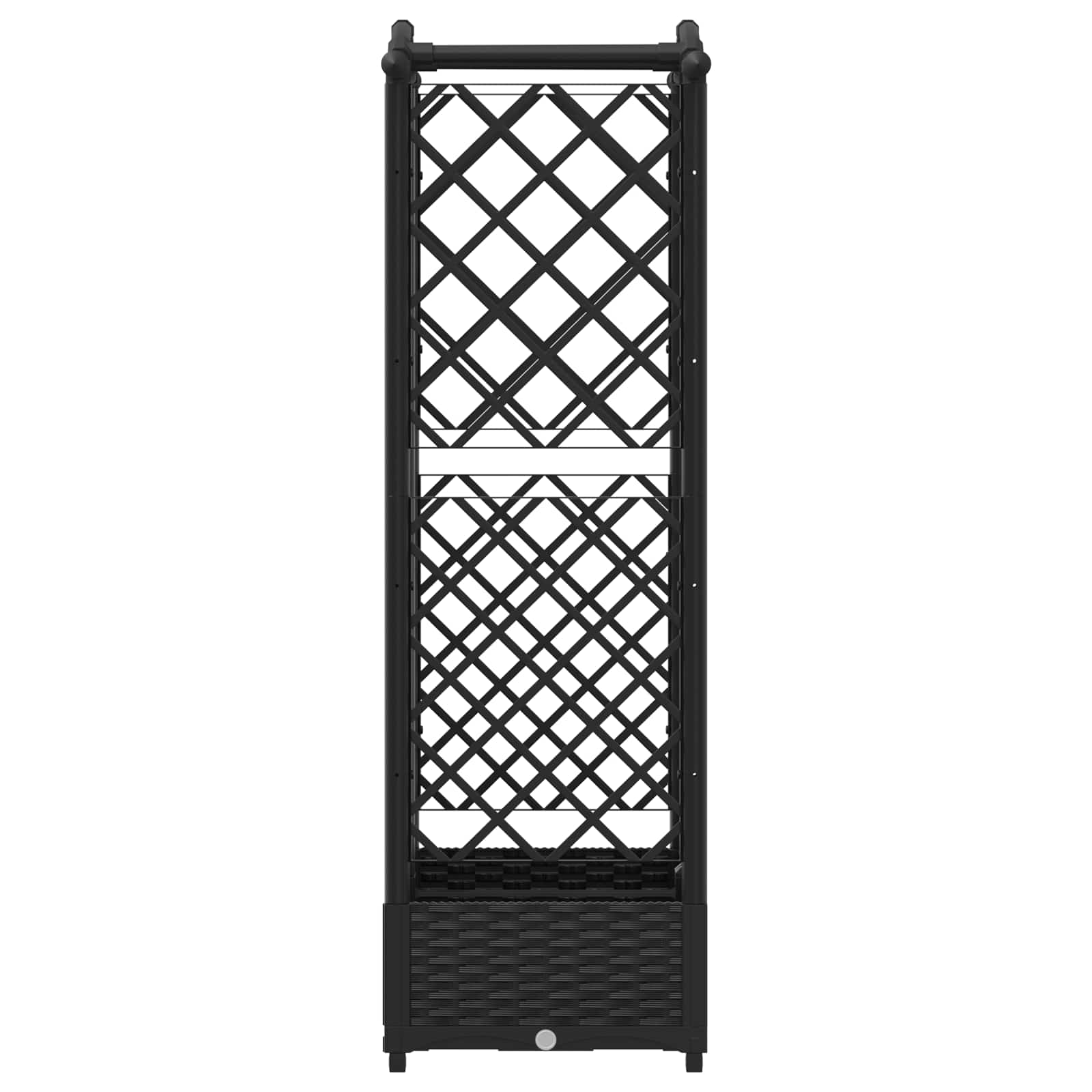 Pakeltas lovas su trelėmis ir stogu Juoda 124 x 40 x 123 cm PP Pakeltas lovas su trelėmis ir stogu Juoda 124 x 40 x 123 cm PP - Image 5