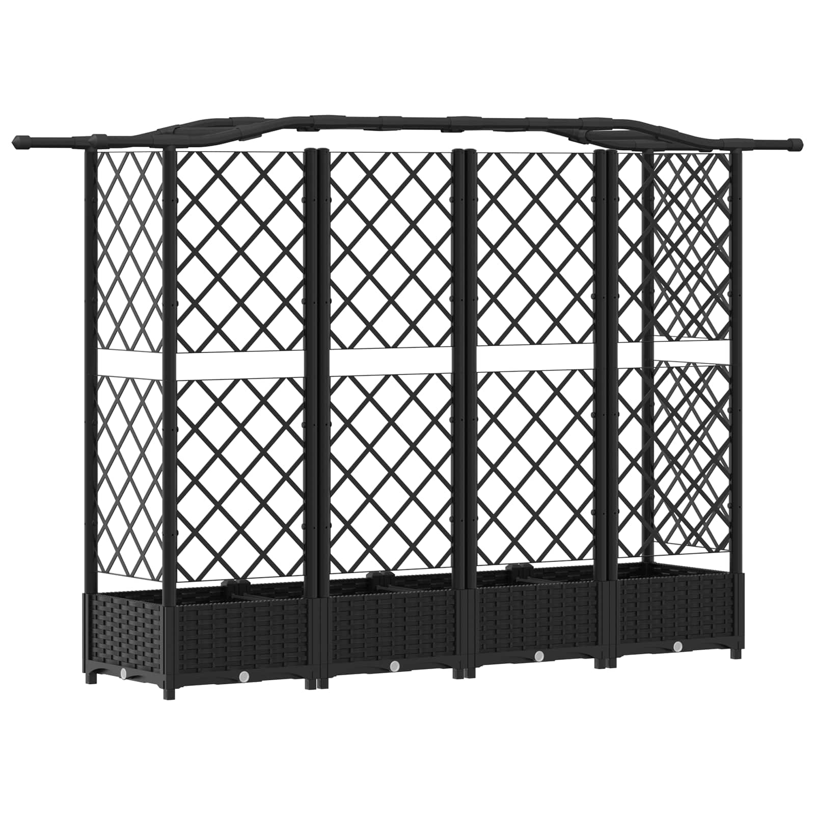Pakeltas lovas su trelėmis ir stogu Juoda 203,5 x 40 x 123 cm Pakeltas lovas su trelėmis ir stogu Juoda 203,5 x 40 x 123 cm - Image 6