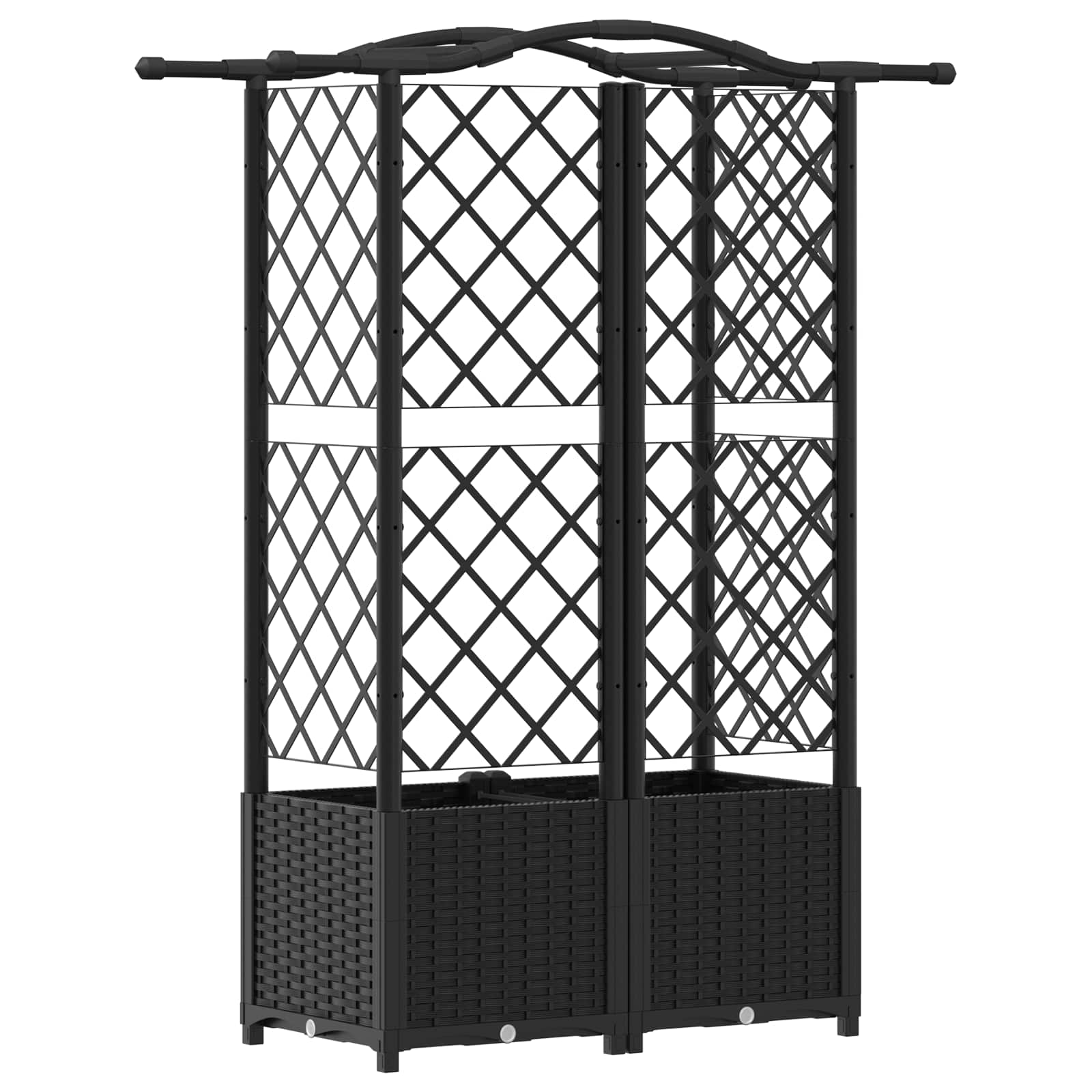 Pakeltas lovas su trelėmis ir stogu Juoda 122 x 40 x 138 cm PP Pakeltas lovas su trelėmis ir stogu Juoda 122 x 40 x 138 cm PP - Image 6