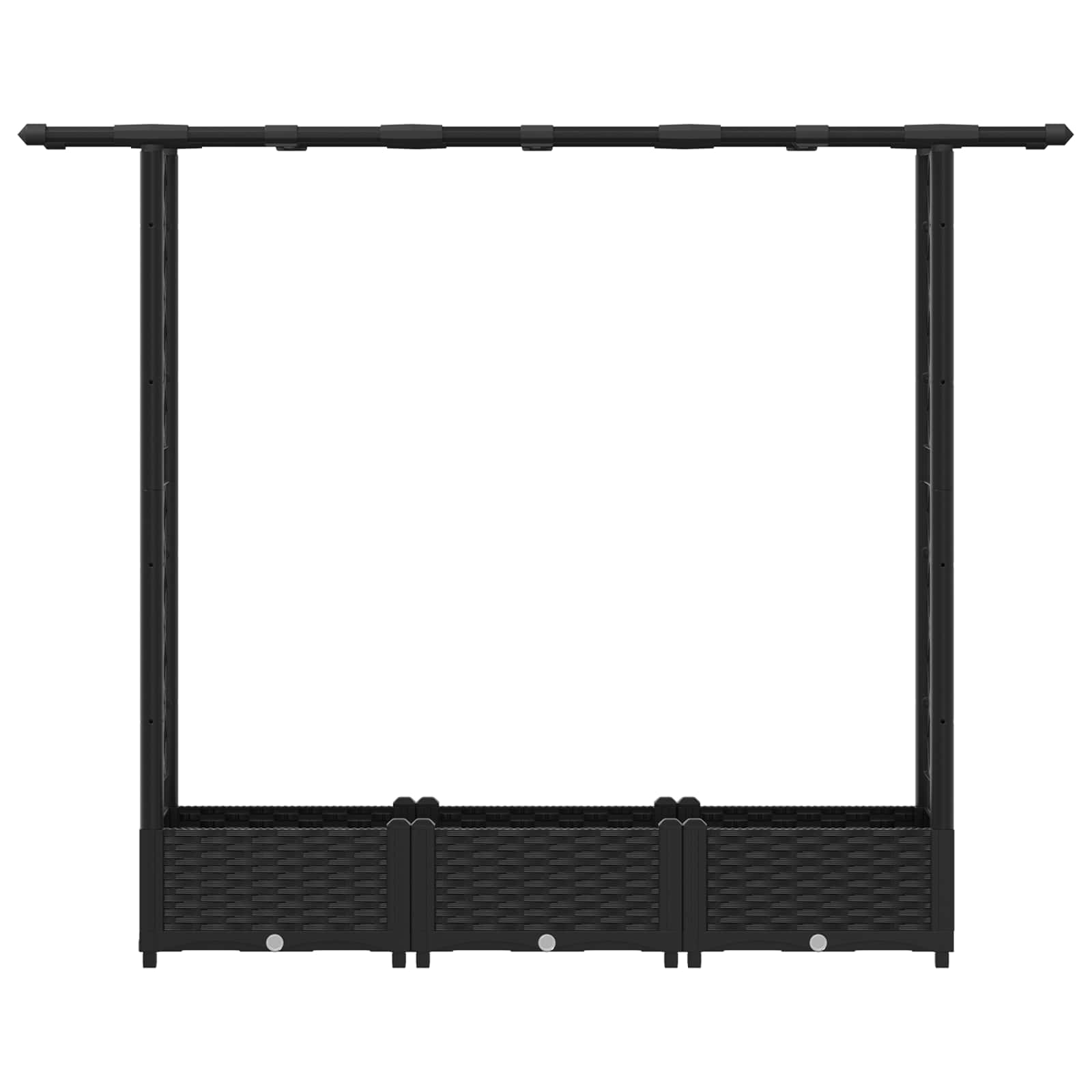 Pakeltas lovas su trelėmis ir stogu Juoda 164 x 40 x 121 cm PP Pakeltas lovas su trelėmis ir stogu Juoda 164 x 40 x 121 cm PP - Image 5