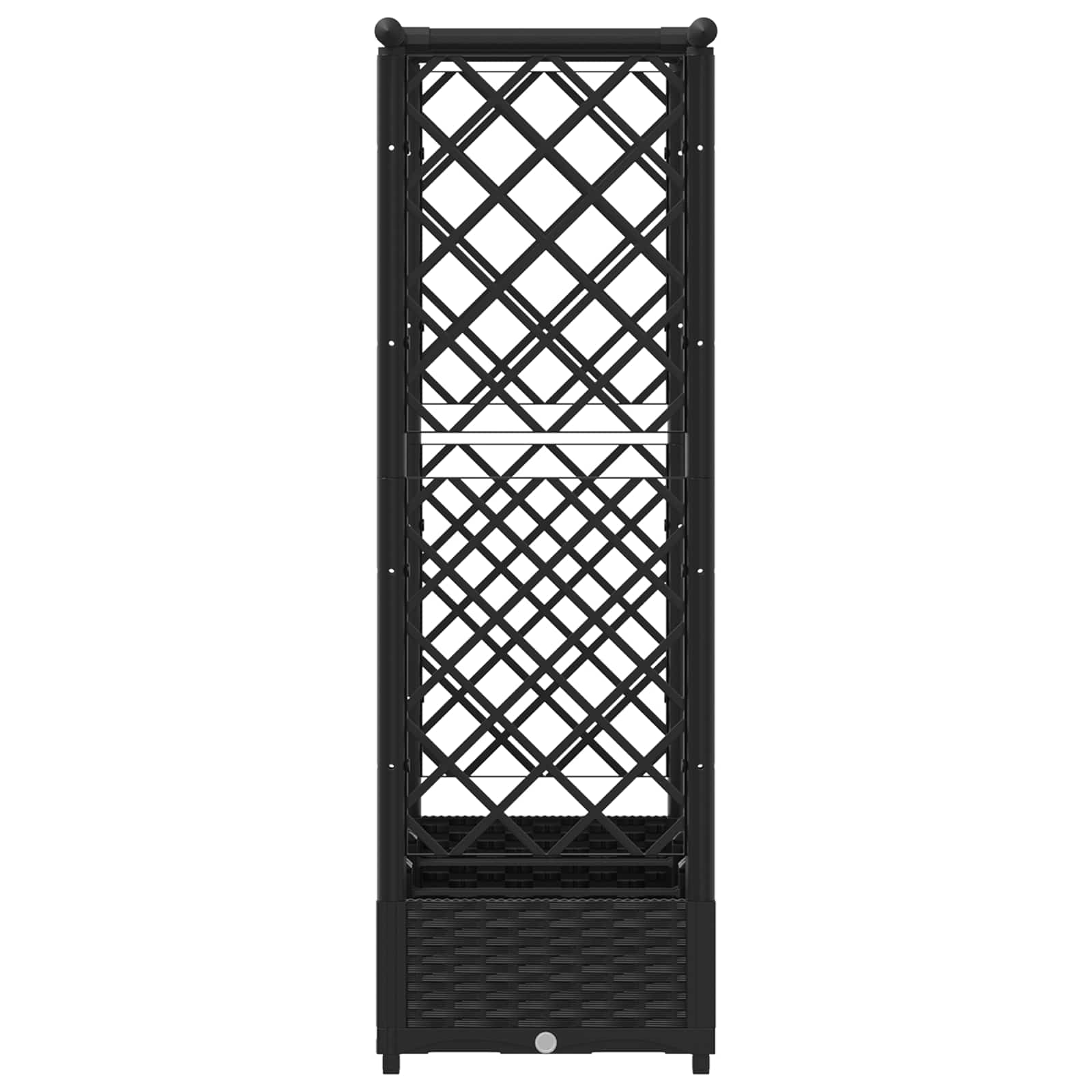 Pakeltas lovas su trelėmis ir stogu Juoda 164 x 40 x 121 cm PP Pakeltas lovas su trelėmis ir stogu Juoda 164 x 40 x 121 cm PP - Image 6