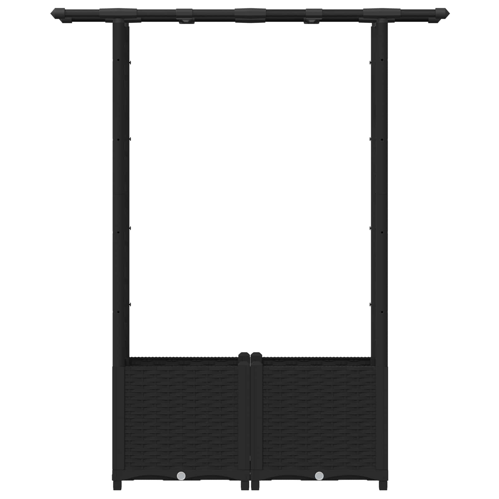 Pakeltas lovas su trelėmis ir stogu Juoda 124,5 x 40 x 136 cm Pakeltas lovas su trelėmis ir stogu Juoda 124,5 x 40 x 136 cm - Image 5