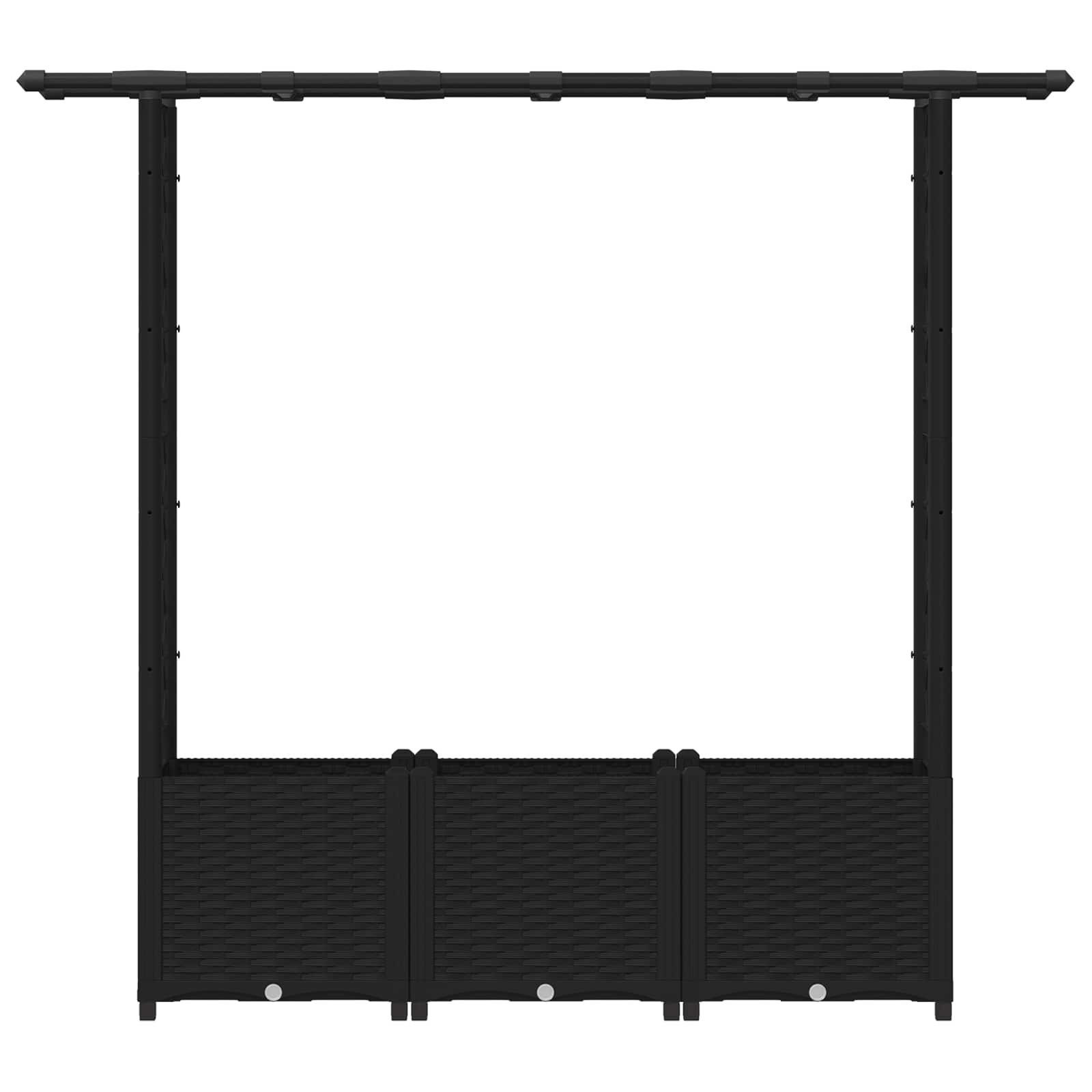 Pakeltas lovas su trelėmis ir stogu Juoda 162,5 x 40 x 136 cm Pakeltas lovas su trelėmis ir stogu Juoda 162,5 x 40 x 136 cm - Image 5