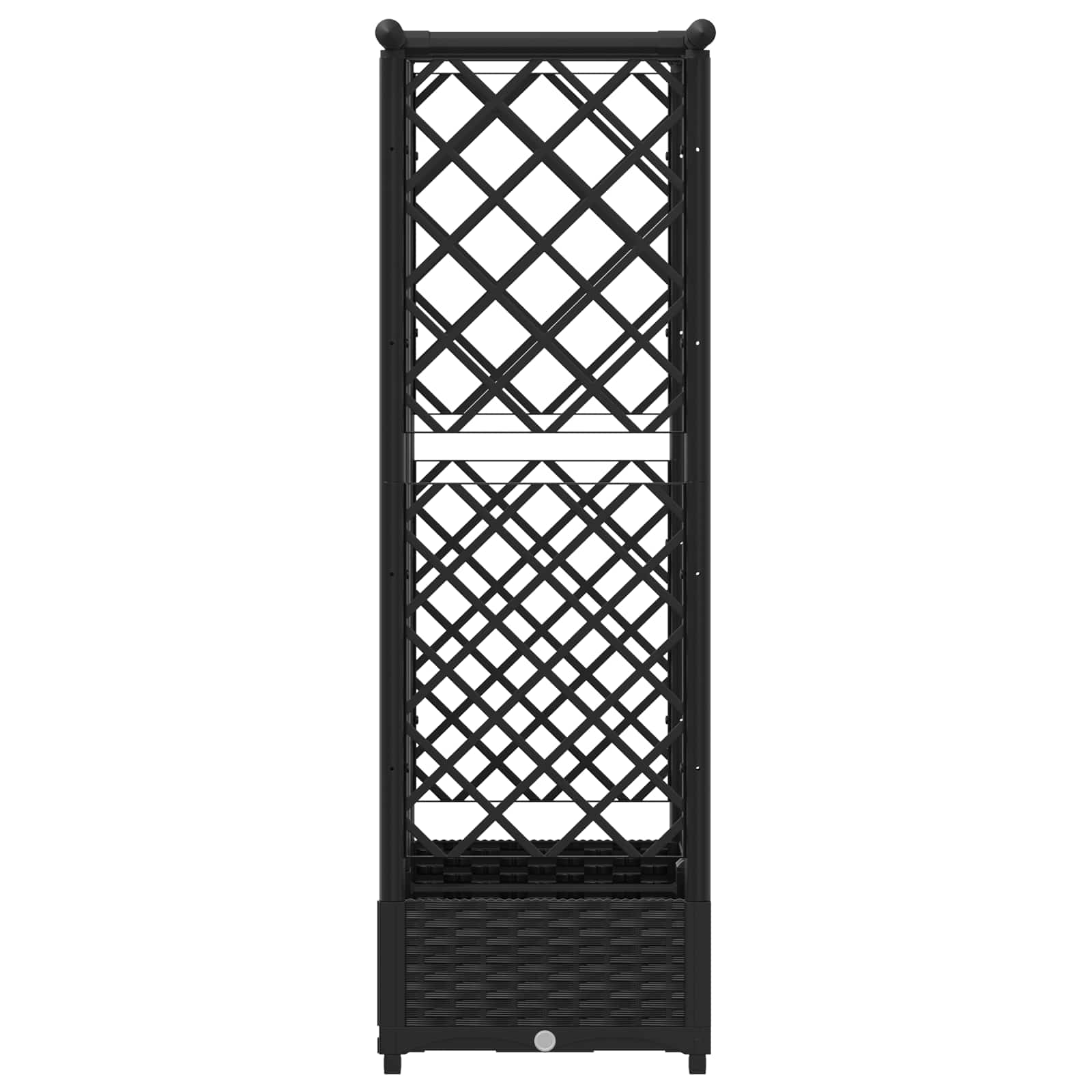 Pakeltas lovas su trelėmis ir stogu Juoda 124 x 40 x 121 cm PP Pakeltas lovas su trelėmis ir stogu Juoda 124 x 40 x 121 cm PP - Image 5