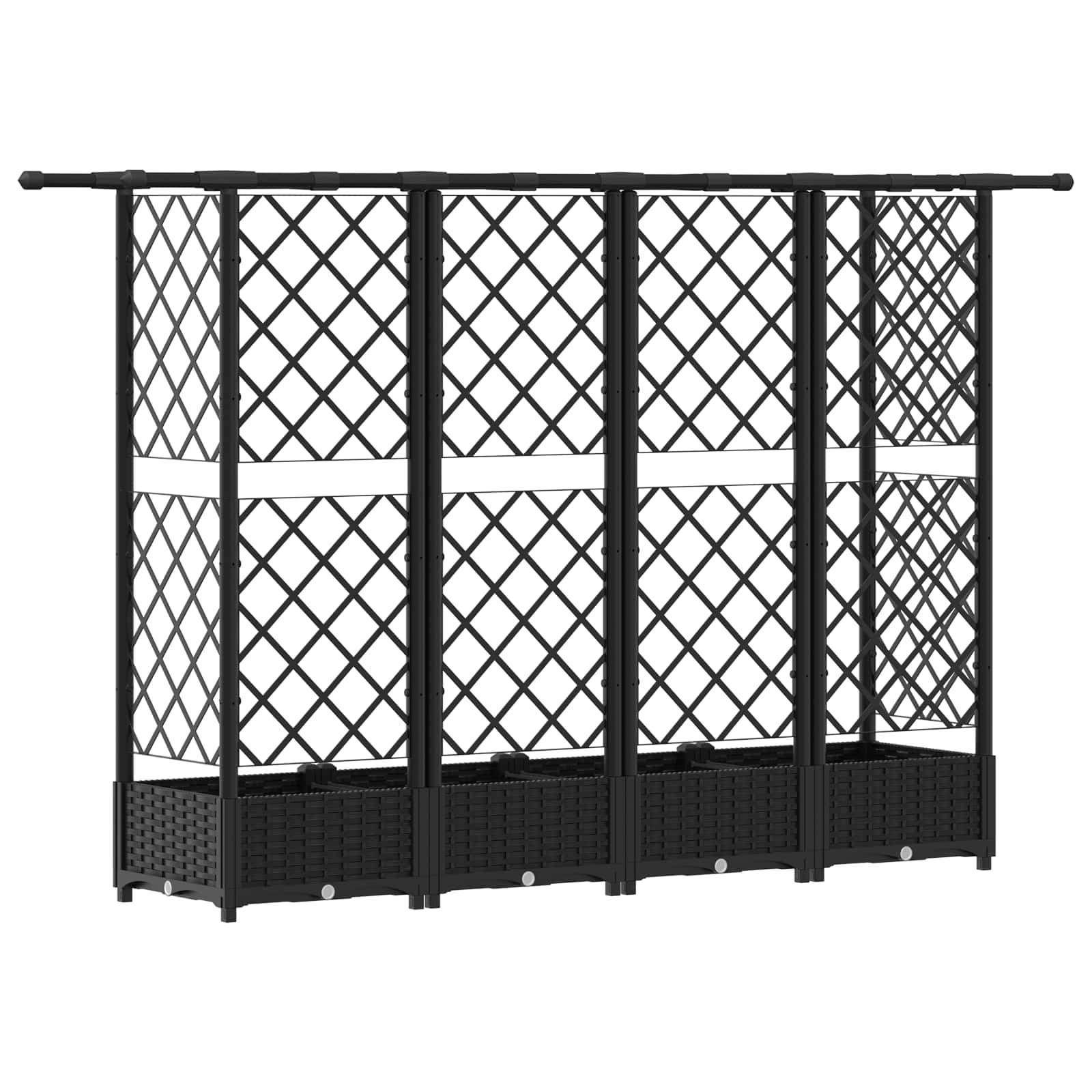 Pakeltas lovas su trelėmis ir stogu Juoda 202,5 x 40 x 121 cm Pakeltas lovas su trelėmis ir stogu Juoda 202,5 x 40 x 121 cm - Image 6
