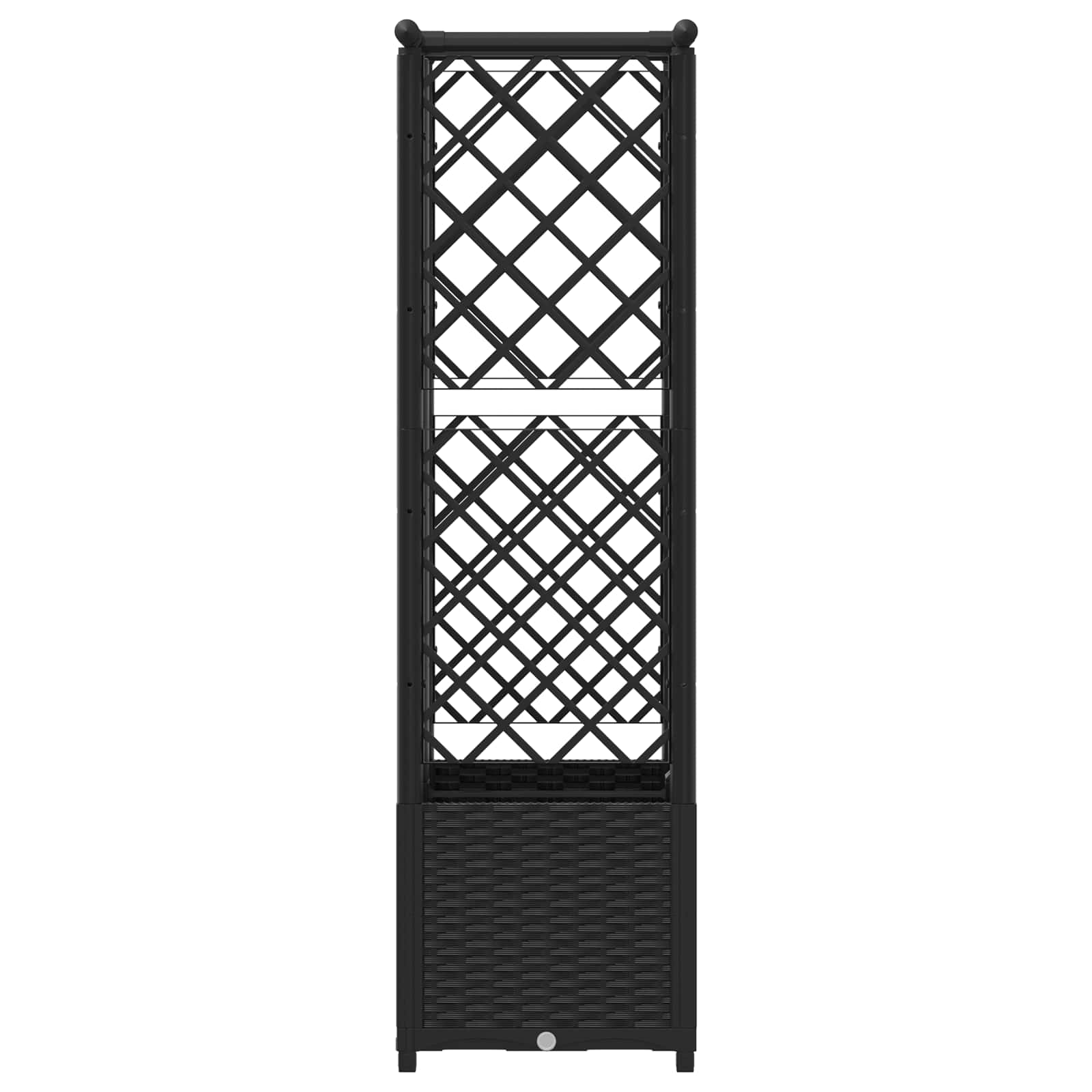 Pakeltas lovas su trelėmis ir stogu Juoda 124 x 40 x 136 cm PP Pakeltas lovas su trelėmis ir stogu Juoda 124 x 40 x 136 cm PP - Image 5