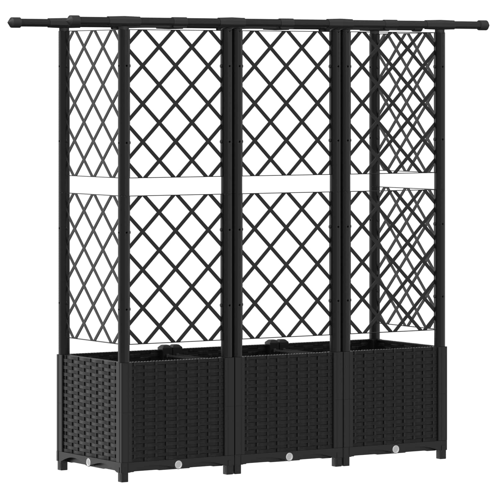 Pakeltas lovas su trelėmis ir stogu Juoda 163,5 x 40 x 136 cm Pakeltas lovas su trelėmis ir stogu Juoda 163,5 x 40 x 136 cm - Image 6