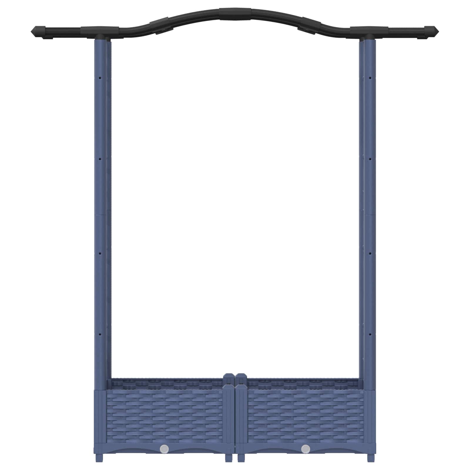 Pakeltas lovas su trelėmis ir stogu Pilka 124 x 40 x 123 cm PP Pakeltas lovas su trelėmis ir stogu Pilka 124 x 40 x 123 cm PP - Image 5