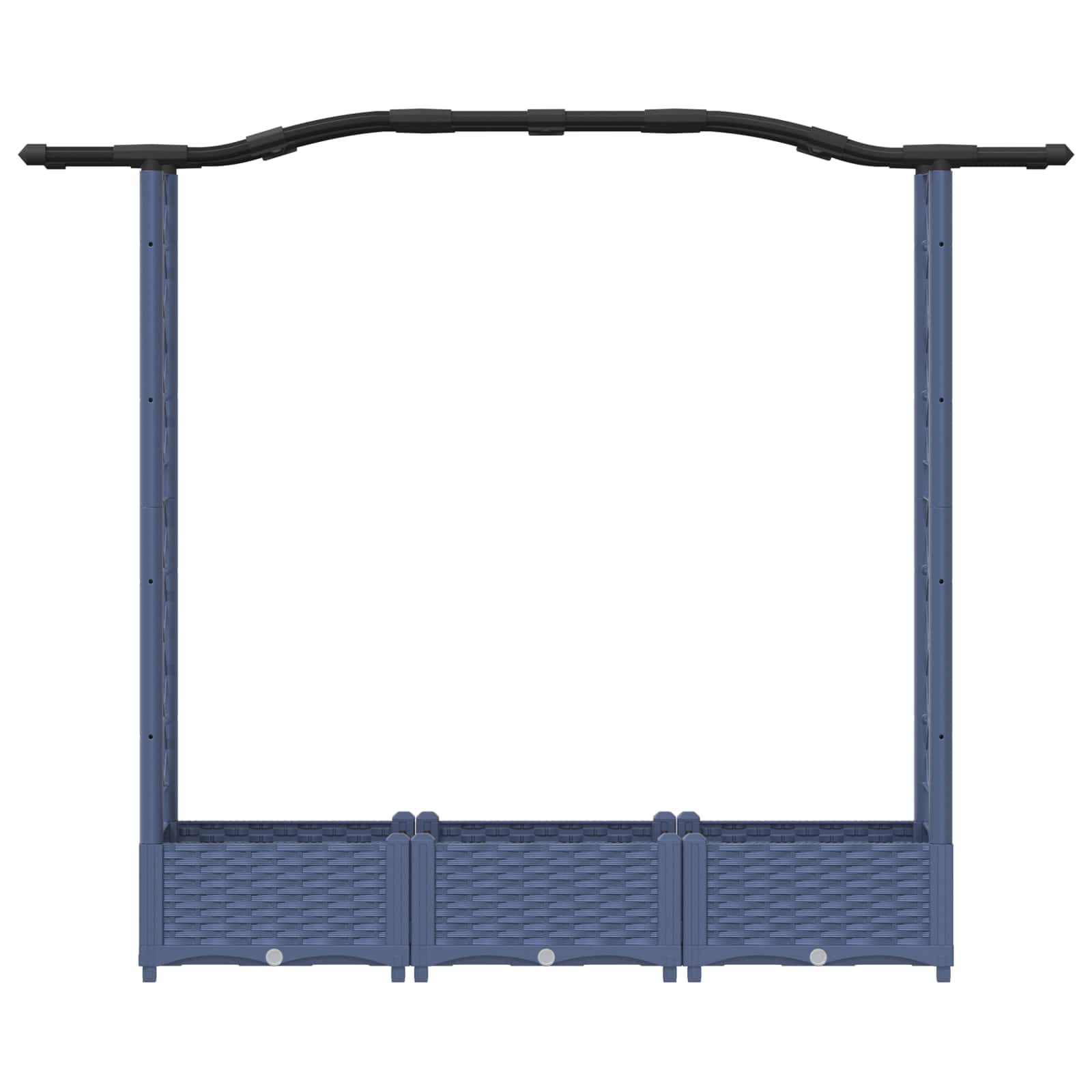 Pakeltas lovas su trelėmis ir stogu Pilka 169 x 40 x 123 cm PP Pakeltas lovas su trelėmis ir stogu Pilka 169 x 40 x 123 cm PP - Image 5
