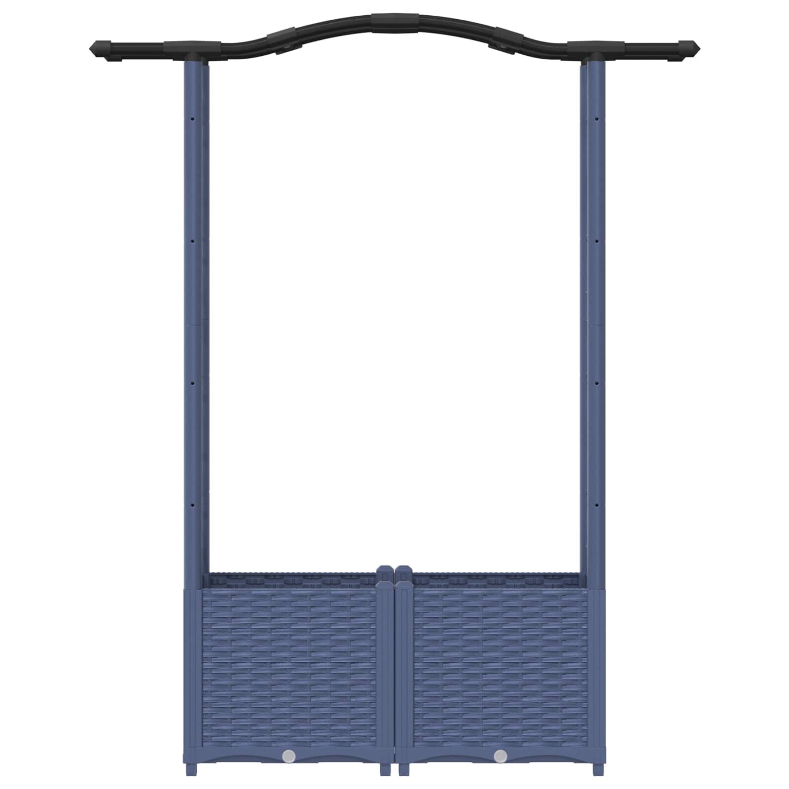 Pakeltas lovas su trelėmis ir stogu Pilka 125 x 40 x 138 cm PP Pakeltas lovas su trelėmis ir stogu Pilka 125 x 40 x 138 cm PP - Image 5