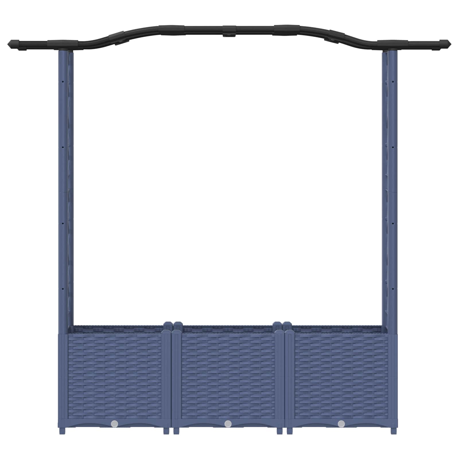 Pakeltas lovas su trelėmis ir stogu Pilka 164 x 40 x 138 cm PP Pakeltas lovas su trelėmis ir stogu Pilka 164 x 40 x 138 cm PP - Image 5