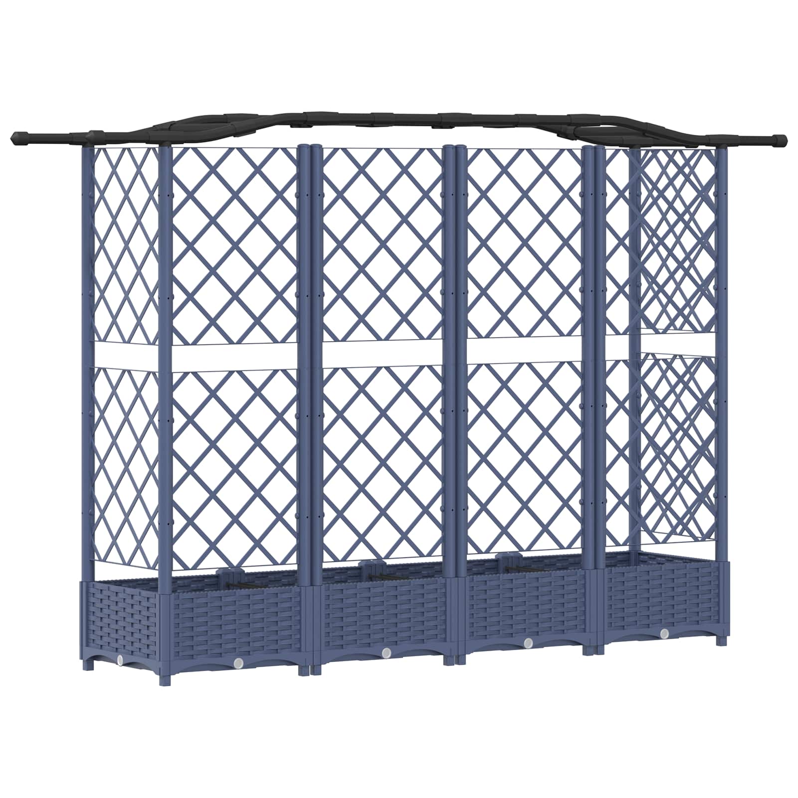 Pakeltas lovas su trelėmis ir stogu Pilka 203,5 x 40 x 123 cm Pakeltas lovas su trelėmis ir stogu Pilka 203,5 x 40 x 123 cm - Image 6