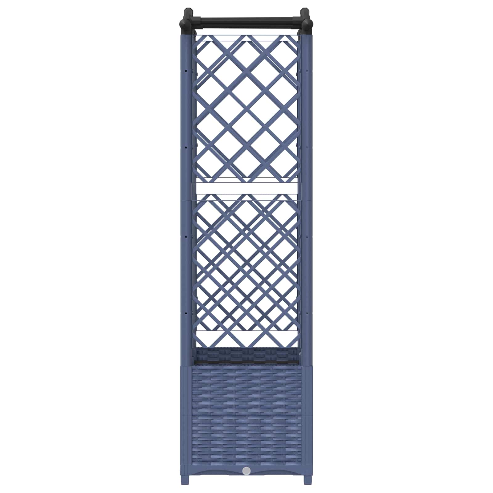 Pakeltas lovas su trelėmis ir stogu Pilka 122 x 40 x 138 cm PP Pakeltas lovas su trelėmis ir stogu Pilka 122 x 40 x 138 cm PP - Image 5