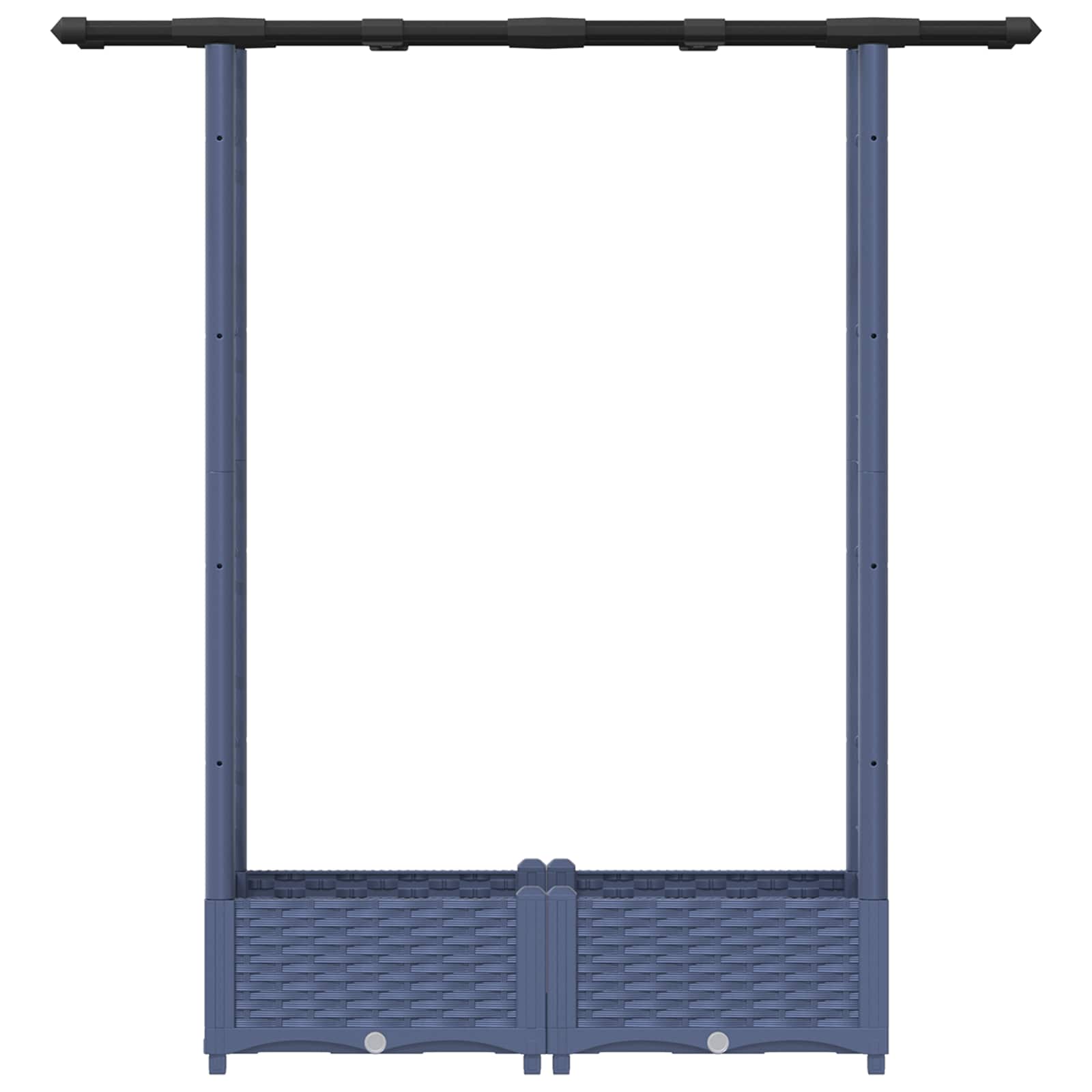 Pakeltas lovas su trelėmis ir stogu Pilka 122,5 x 40 x 121 cm Pakeltas lovas su trelėmis ir stogu Pilka 122,5 x 40 x 121 cm - Image 5