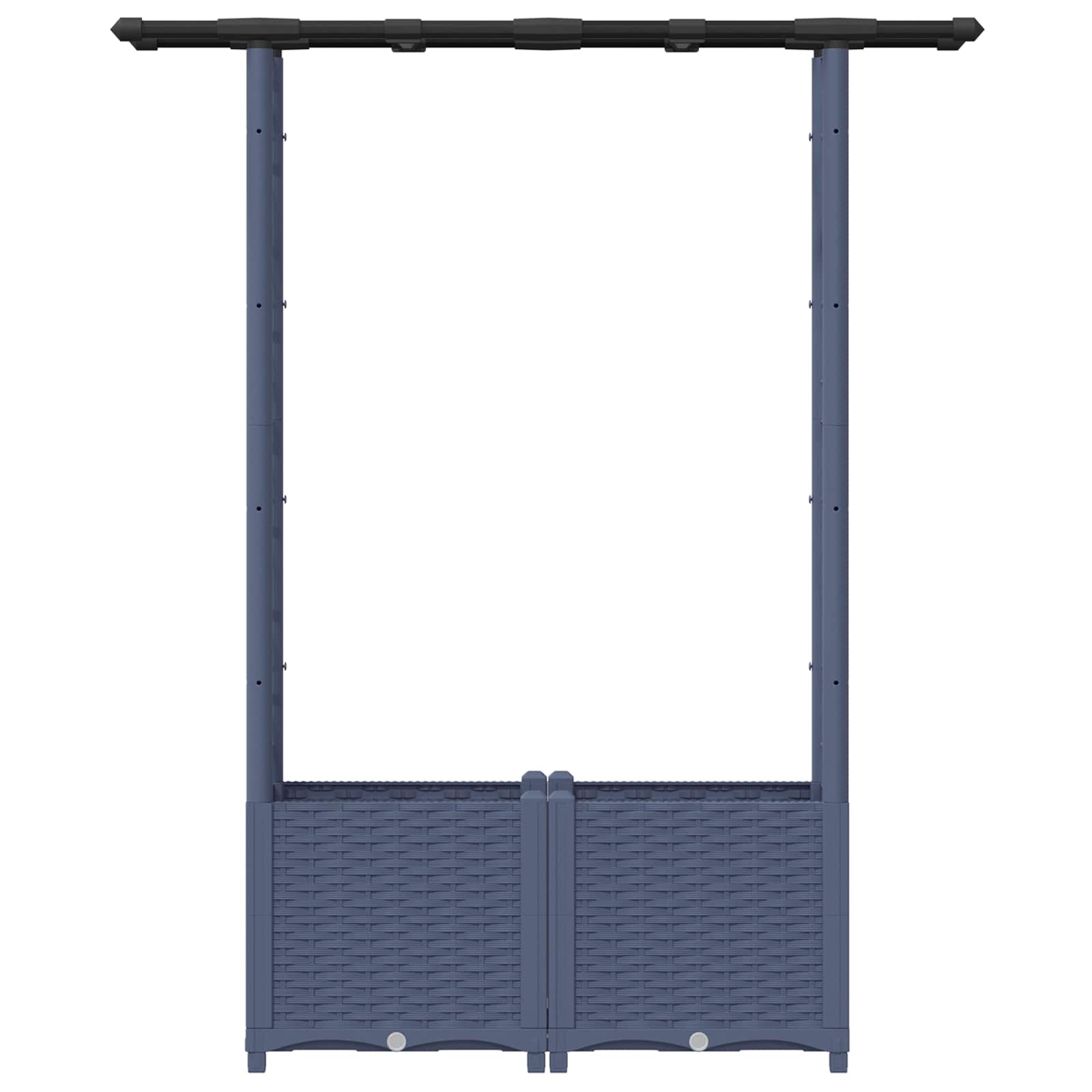 Pakeltas lovas su trelėmis ir stogu Pilka 124,5 x 40 x 136 cm Pakeltas lovas su trelėmis ir stogu Pilka 124,5 x 40 x 136 cm - Image 5