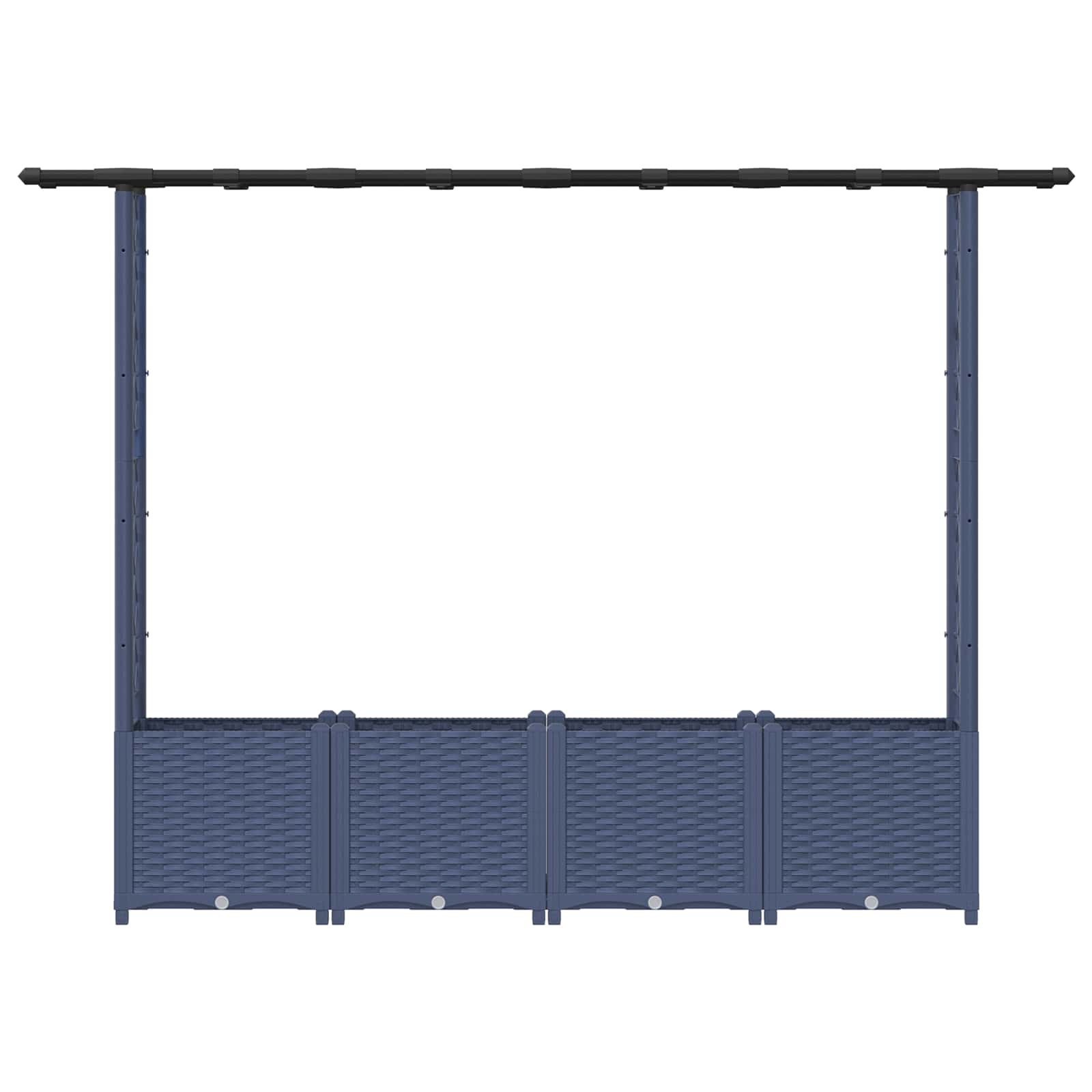 Pakeltas lovas su trelėmis ir stogu Pilka 203 x 40 x 136 cm PP Pakeltas lovas su trelėmis ir stogu Pilka 203 x 40 x 136 cm PP - Image 5