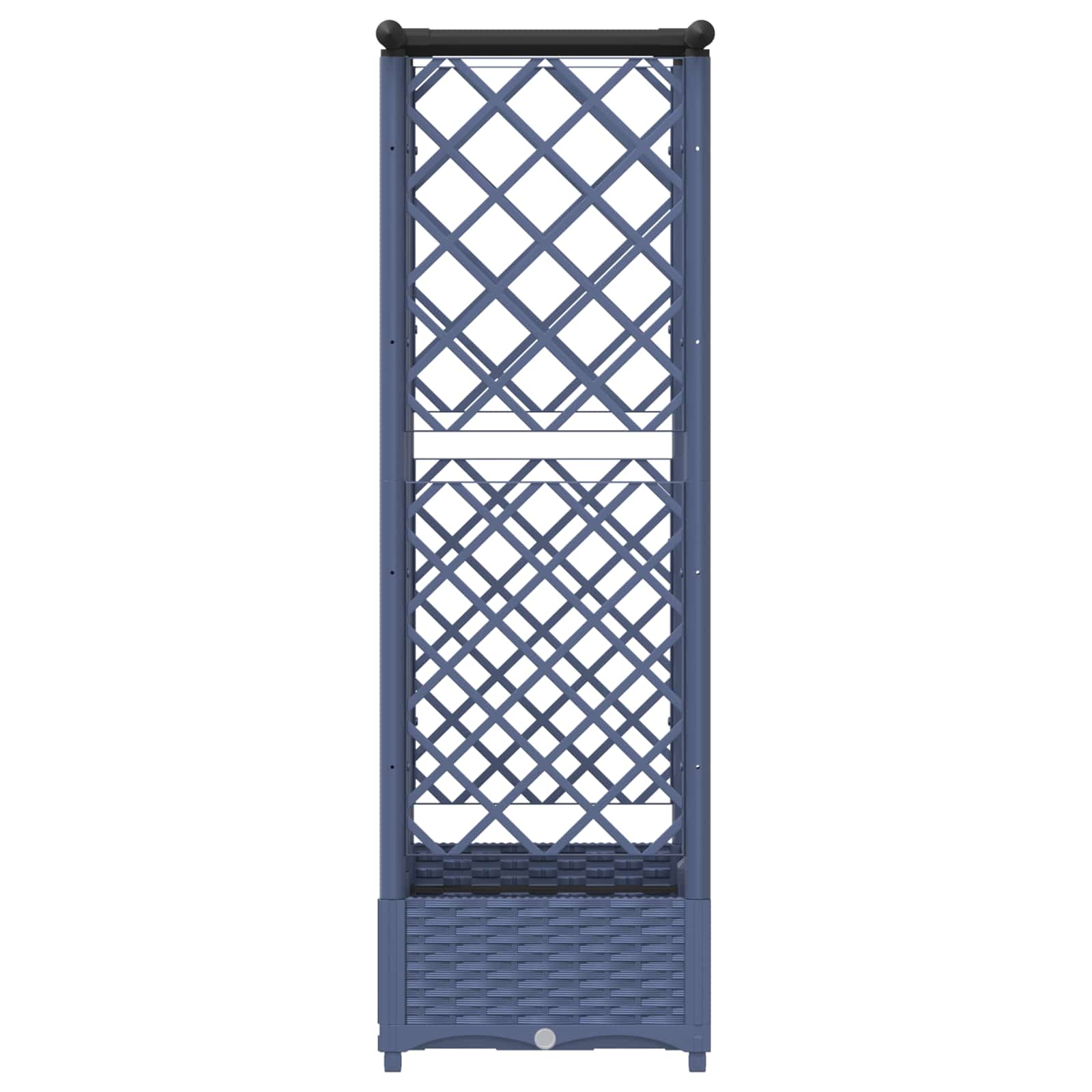 Pakeltas lovas su trelėmis ir stogu Pilka 124 x 40 x 121 cm PP Pakeltas lovas su trelėmis ir stogu Pilka 124 x 40 x 121 cm PP - Image 5