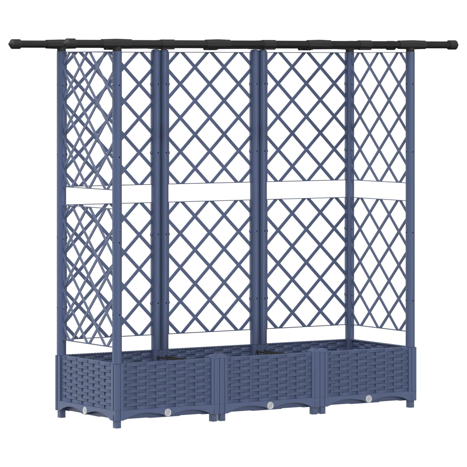 Pakeltas lovas su trelėmis ir stogu Pilka 164 x 40 x 121 cm PP Pakeltas lovas su trelėmis ir stogu Pilka 164 x 40 x 121 cm PP - Image 3