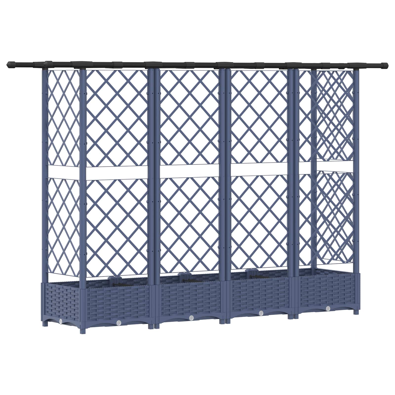 Pakeltas lovas su trelėmis ir stogu Pilka 202,5 x 40 x 121 cm Pakeltas lovas su trelėmis ir stogu Pilka 202,5 x 40 x 121 cm - Image 6