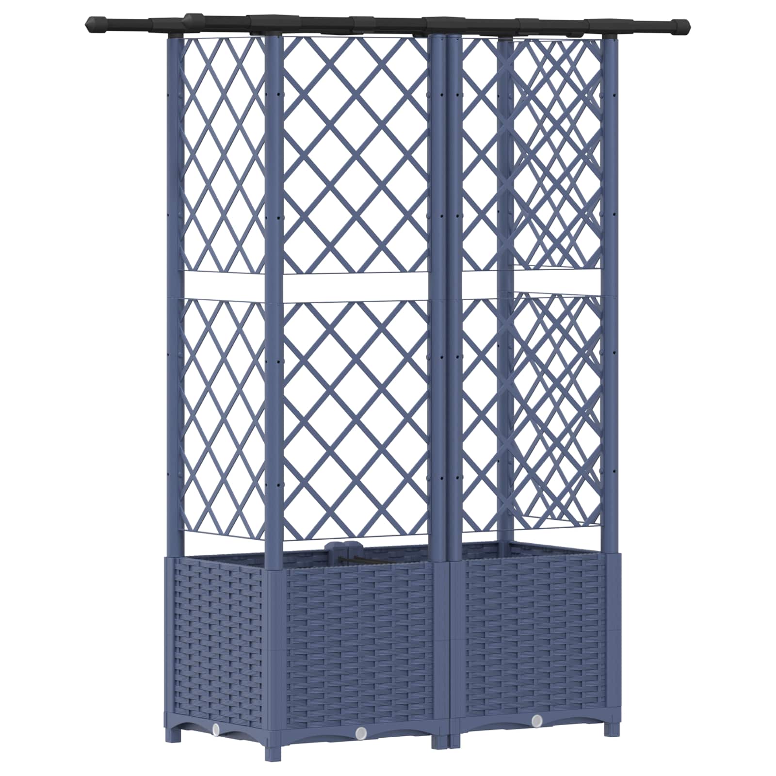 Pakeltas lovas su trelėmis ir stogu Pilka 124 x 40 x 136 cm PP Pakeltas lovas su trelėmis ir stogu Pilka 124 x 40 x 136 cm PP - Image 6