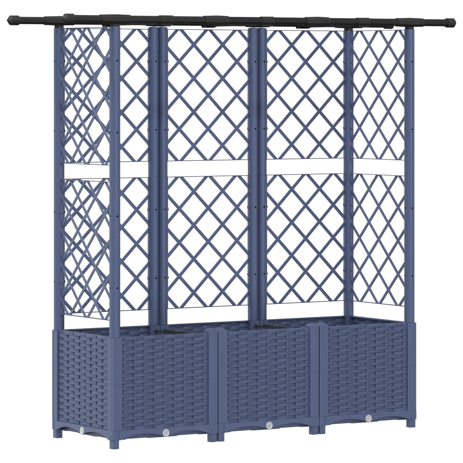 Pakeltas lovas su trelėmis ir stogu Pilka 163,5 x 40 x 136 cm Pakeltas lovas su trelėmis ir stogu Pilka 163,5 x 40 x 136 cm - Image 3