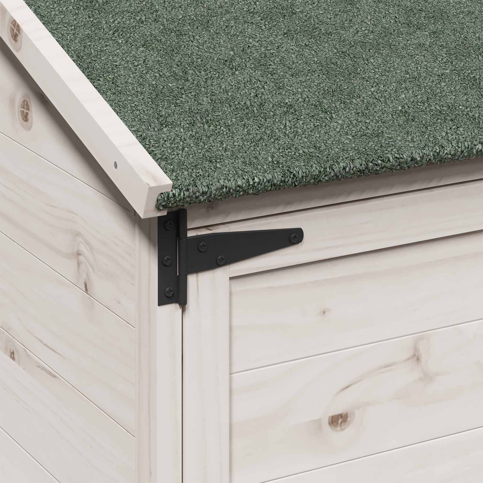Sodo Sandėlys Balta 59 x 56 x 113,5 cm Kietasis pušinis medis Sodo Sandėlys Balta 59 x 56 x 113,5 cm Kietasis pušinis medis - Image 9