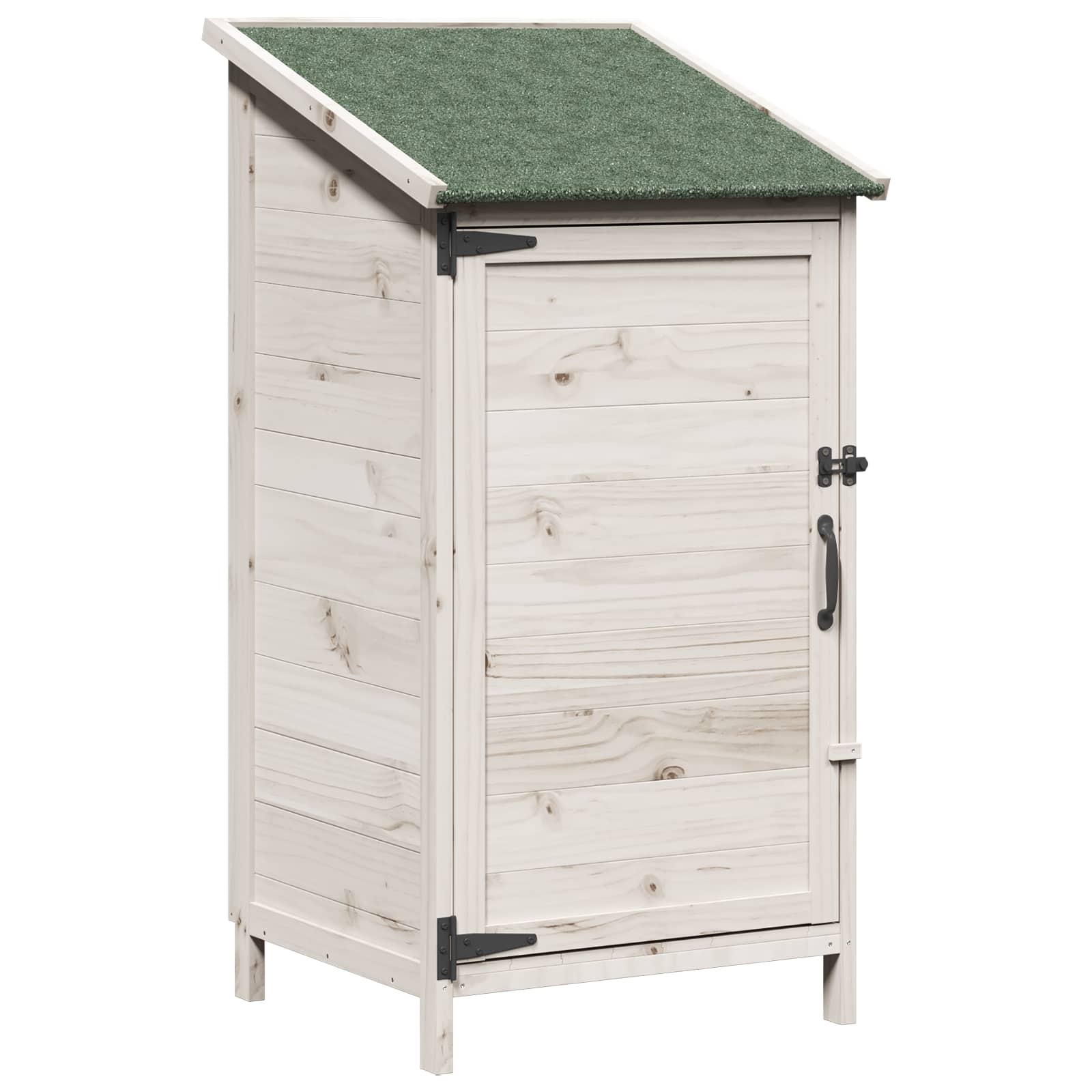 Sodo Sandėlys Balta 59 x 56 x 113,5 cm Kietasis pušinis medis Sodo Sandėlys Balta 59 x 56 x 113,5 cm Kietasis pušinis medis - Image 3