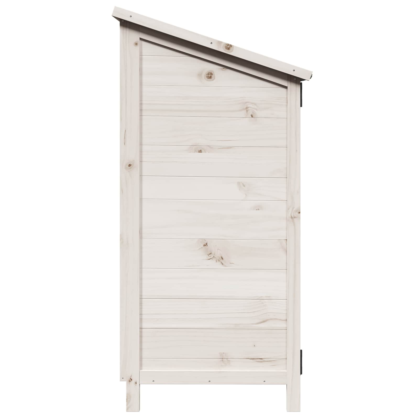 Sodo Sandėlys Balta 59 x 56 x 113,5 cm Kietasis pušinis medis Sodo Sandėlys Balta 59 x 56 x 113,5 cm Kietasis pušinis medis - Image 7